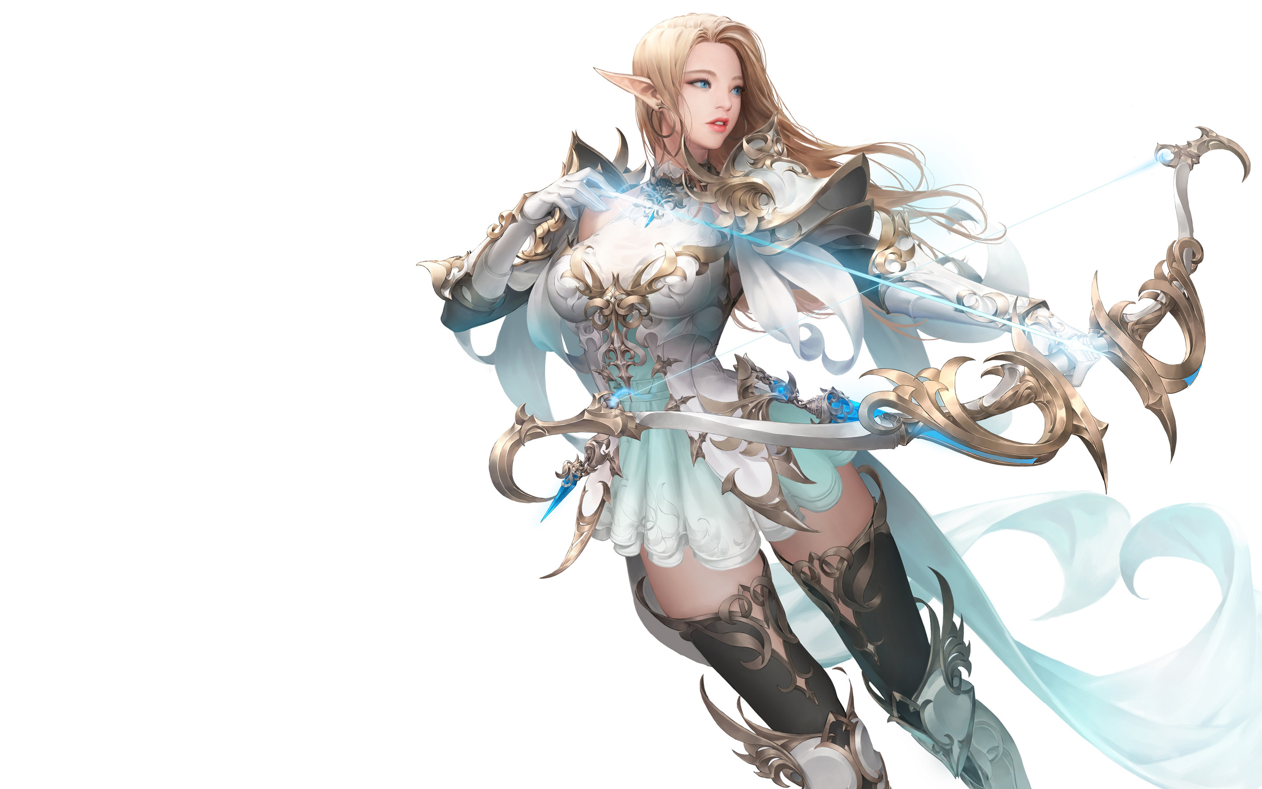 Daeho Cha Fantasy Art White Background Illustration 2560x1600