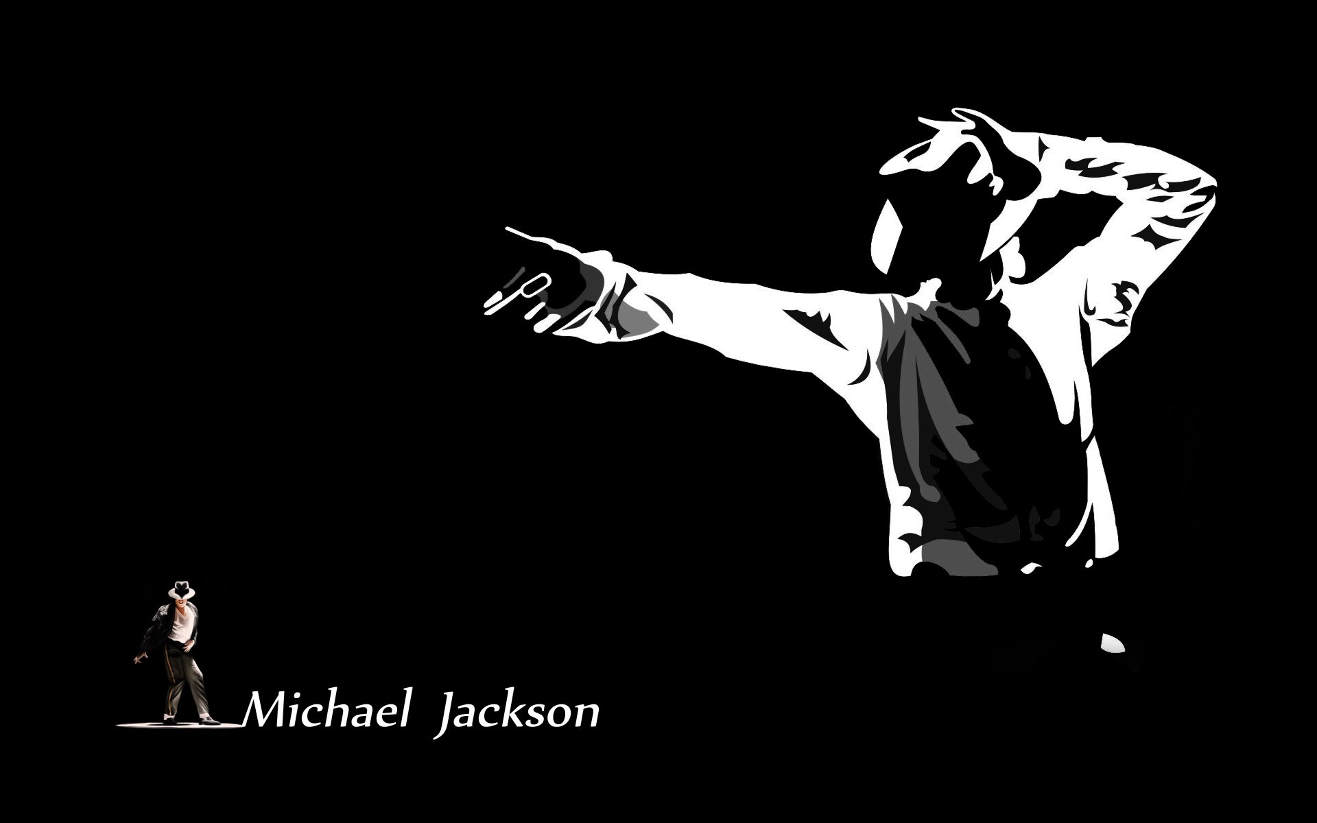 Black Boy Man Michael Jackson Minimalist Singer 1920x1200