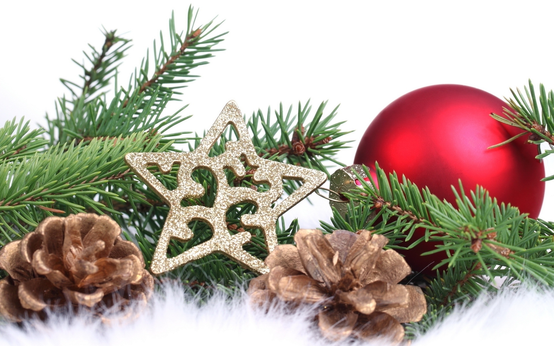 Christmas Decoration Pine Cone Star 1920x1200