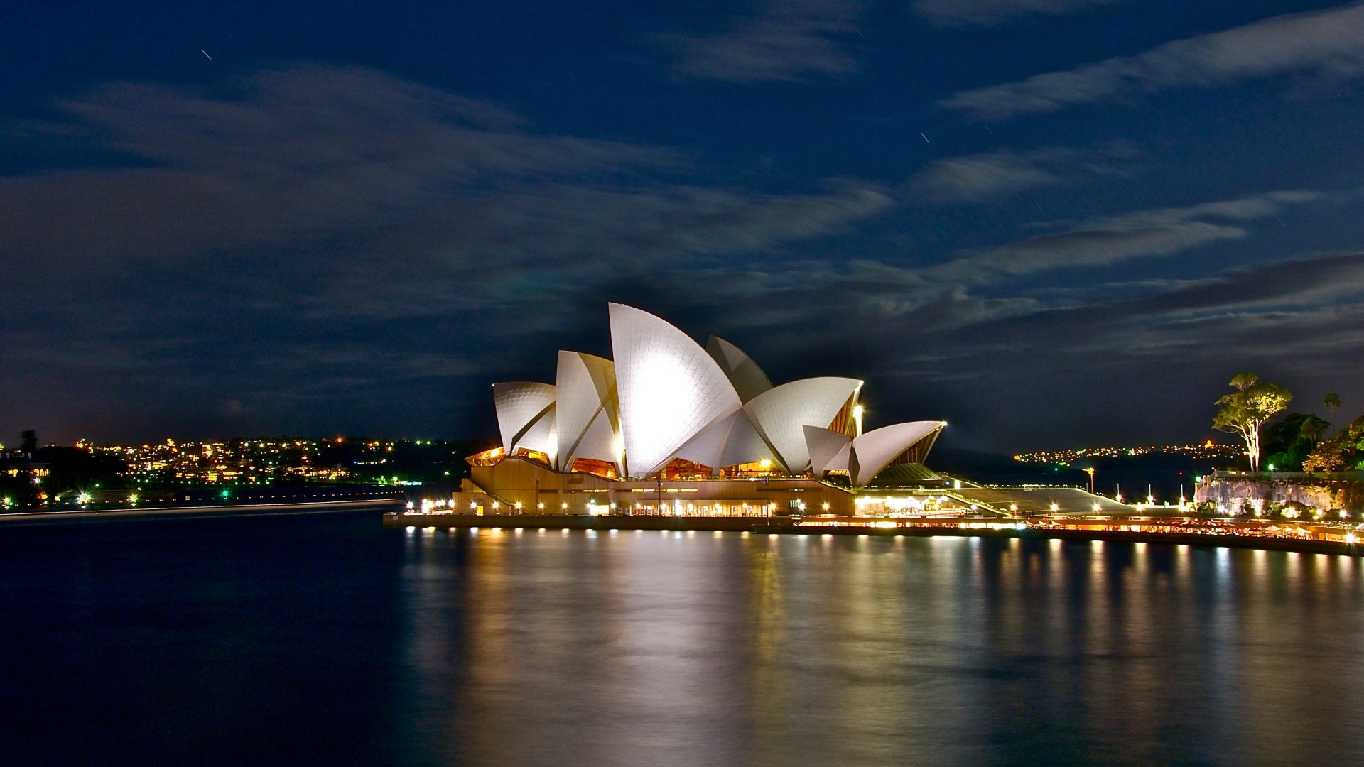 Australia Night Sydney Sydney Opera House 1920x1080