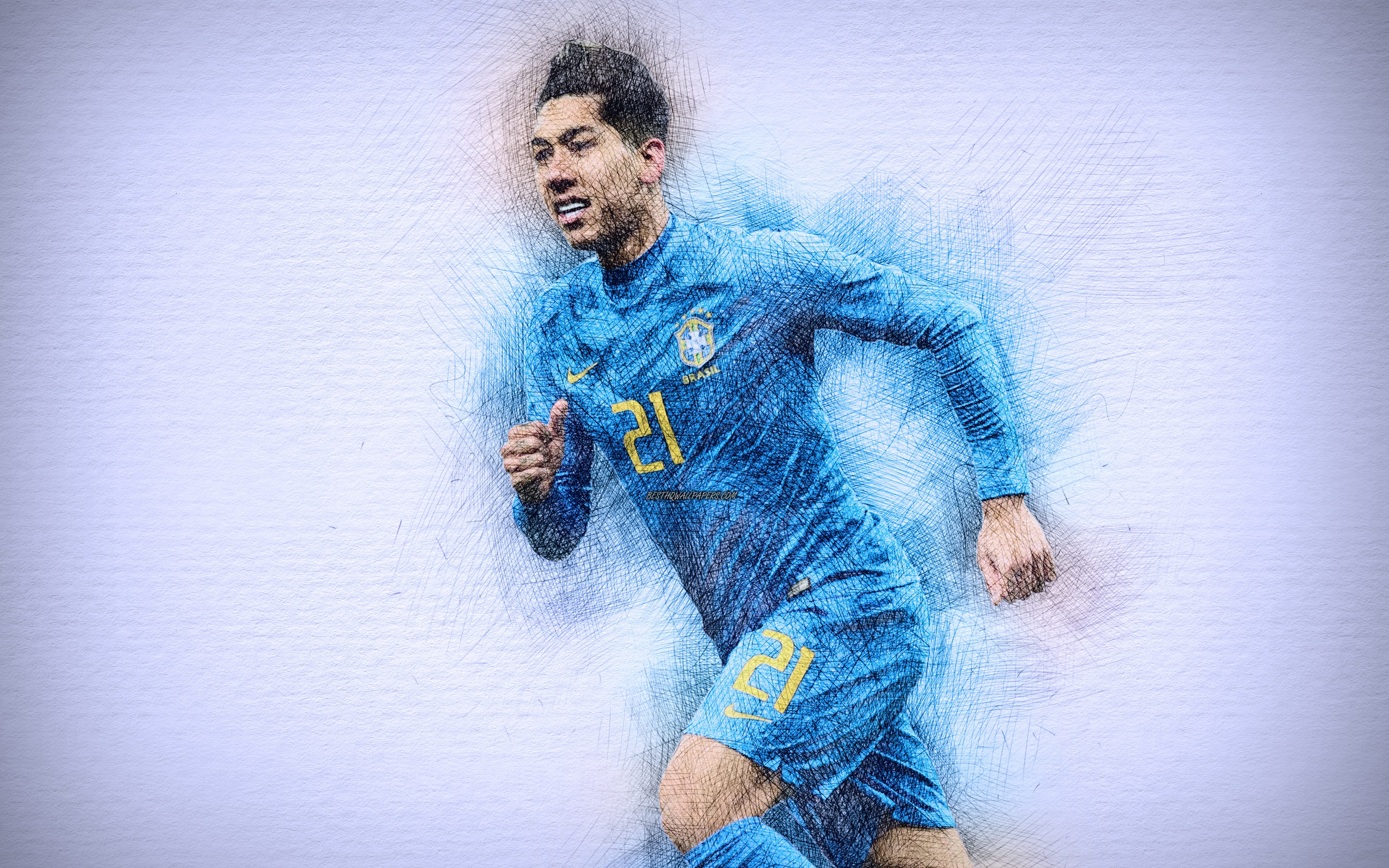 Brazilian Footballer Roberto Firmino Soccer 3840x2400