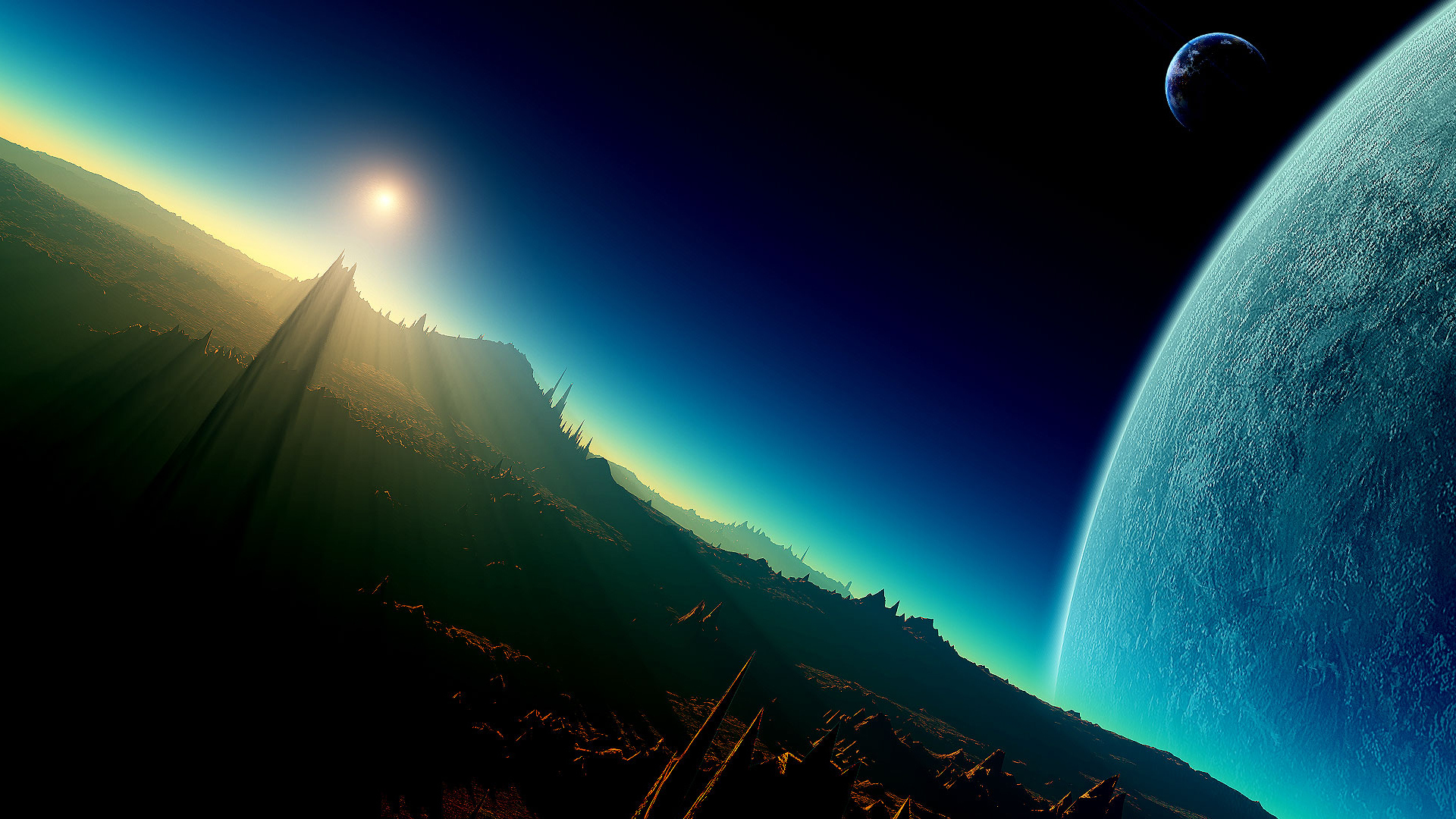 Sci Fi Planetscape 1920x1080