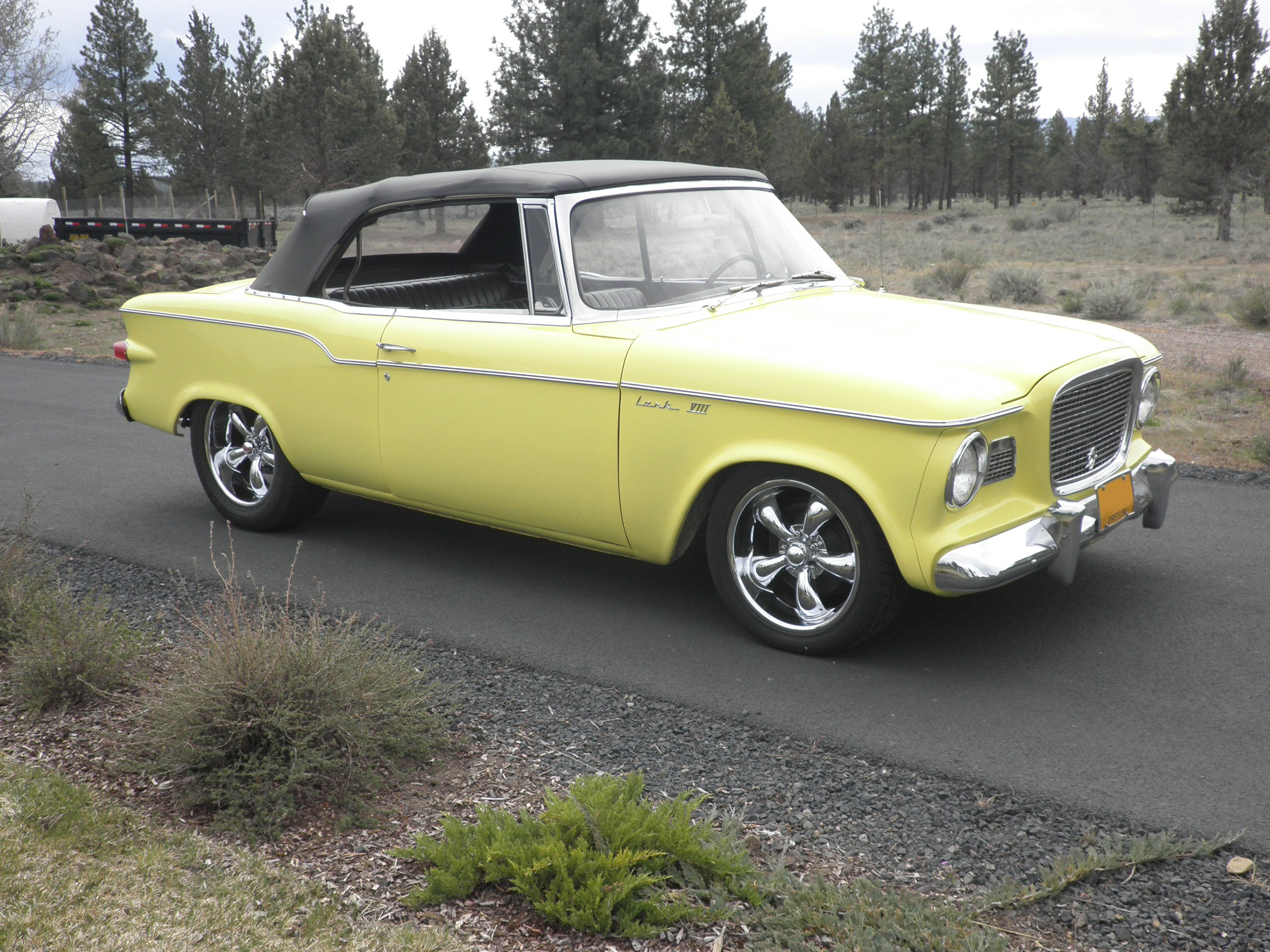Car Old Car Studebaker Lark Viii Vintage Car Yellow Car 2560x1920