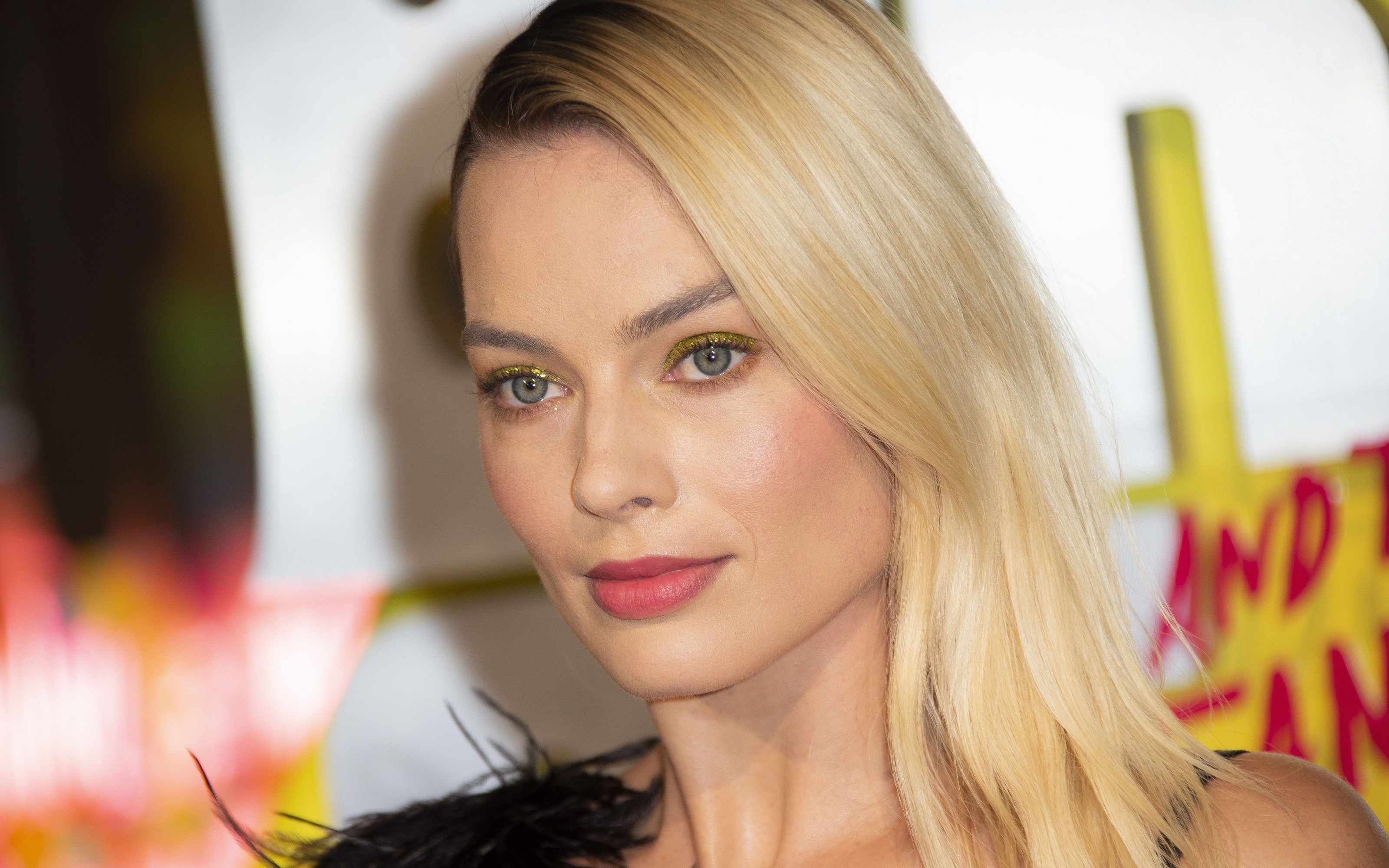 Actress Australian Blonde Blue Eyes Face Margot Robbie Wallpaper