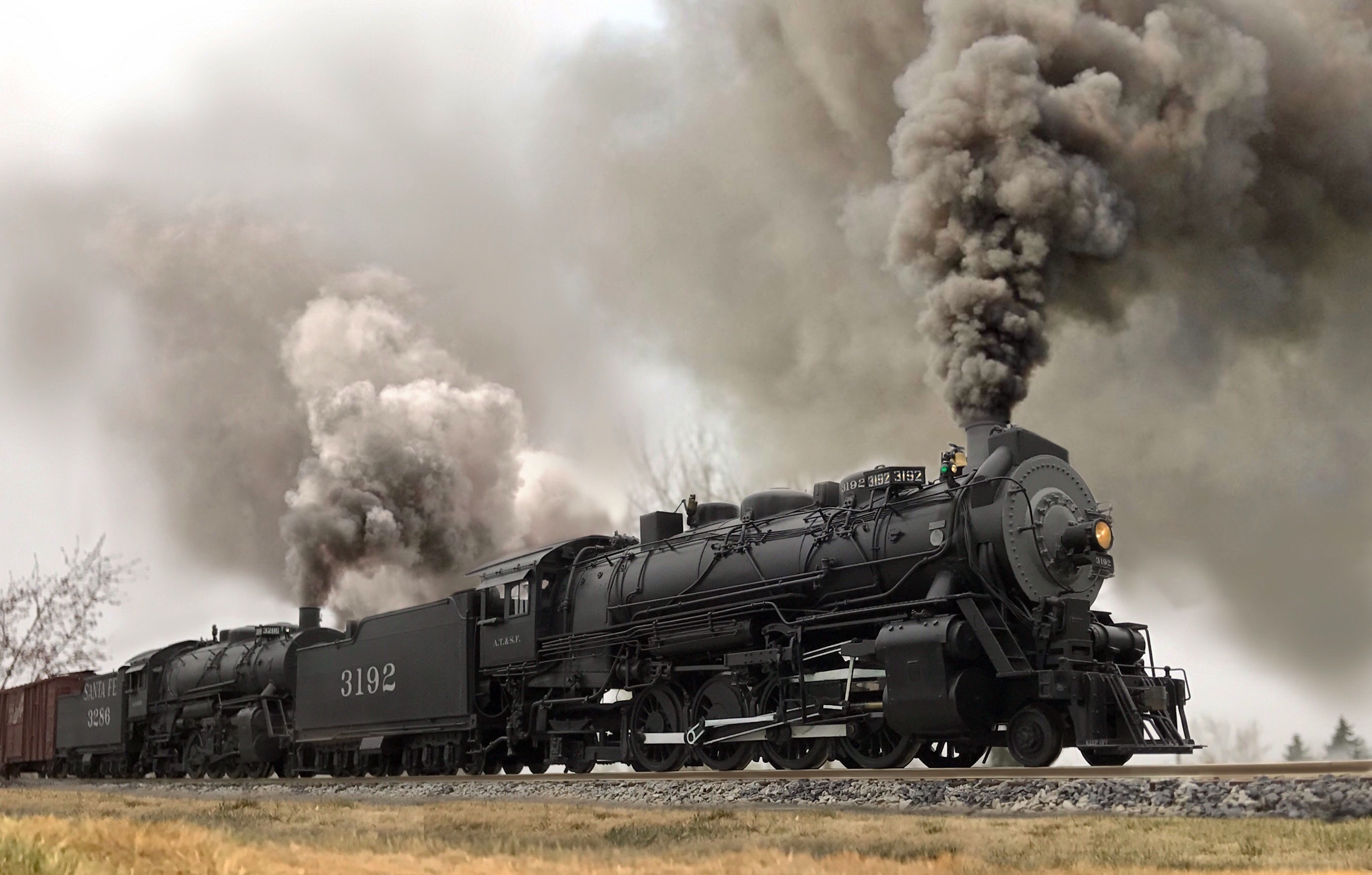 Locomotive Smoke Steam Train Train Vehicle 2710x1729