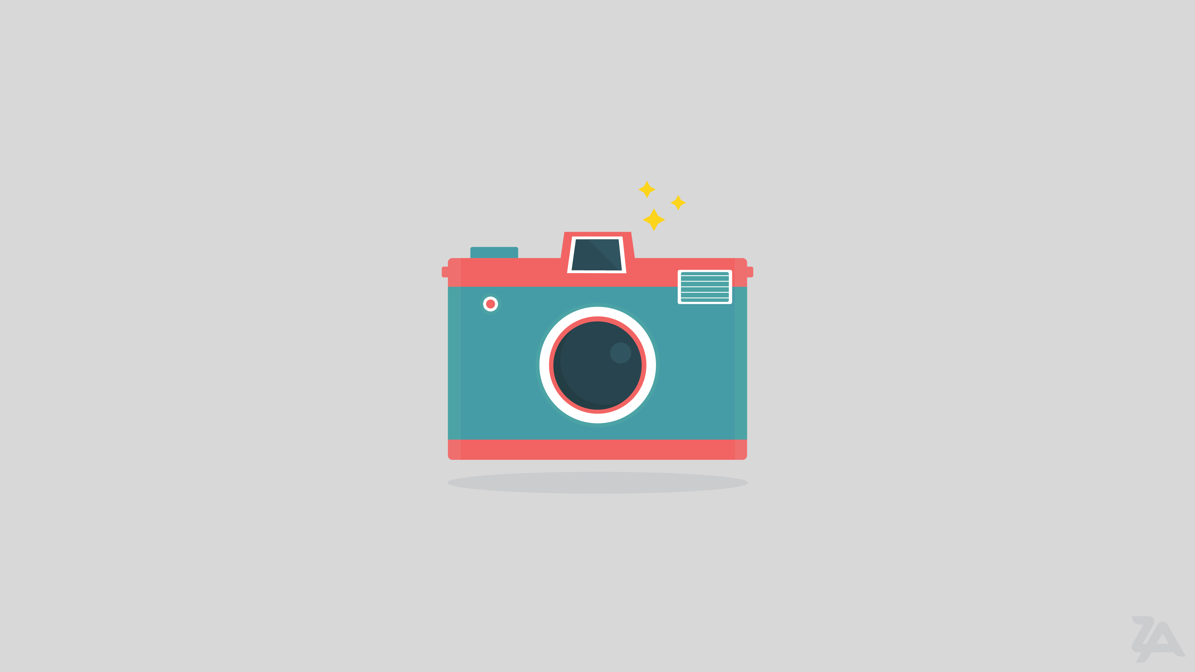 Camera Logo Illustration Adobe Minimalism White 3840x2160