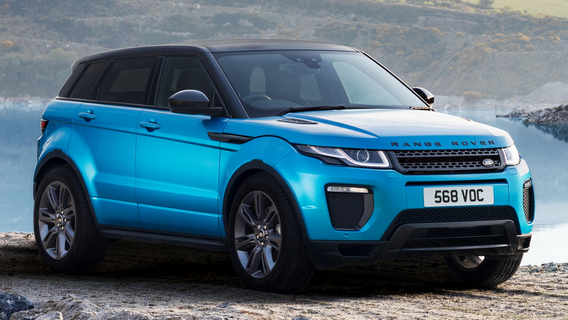 Blue Car Car Crossover Car Luxury Car Range Rover Evoque Landmark Suv Subcompact Car 1920x1080