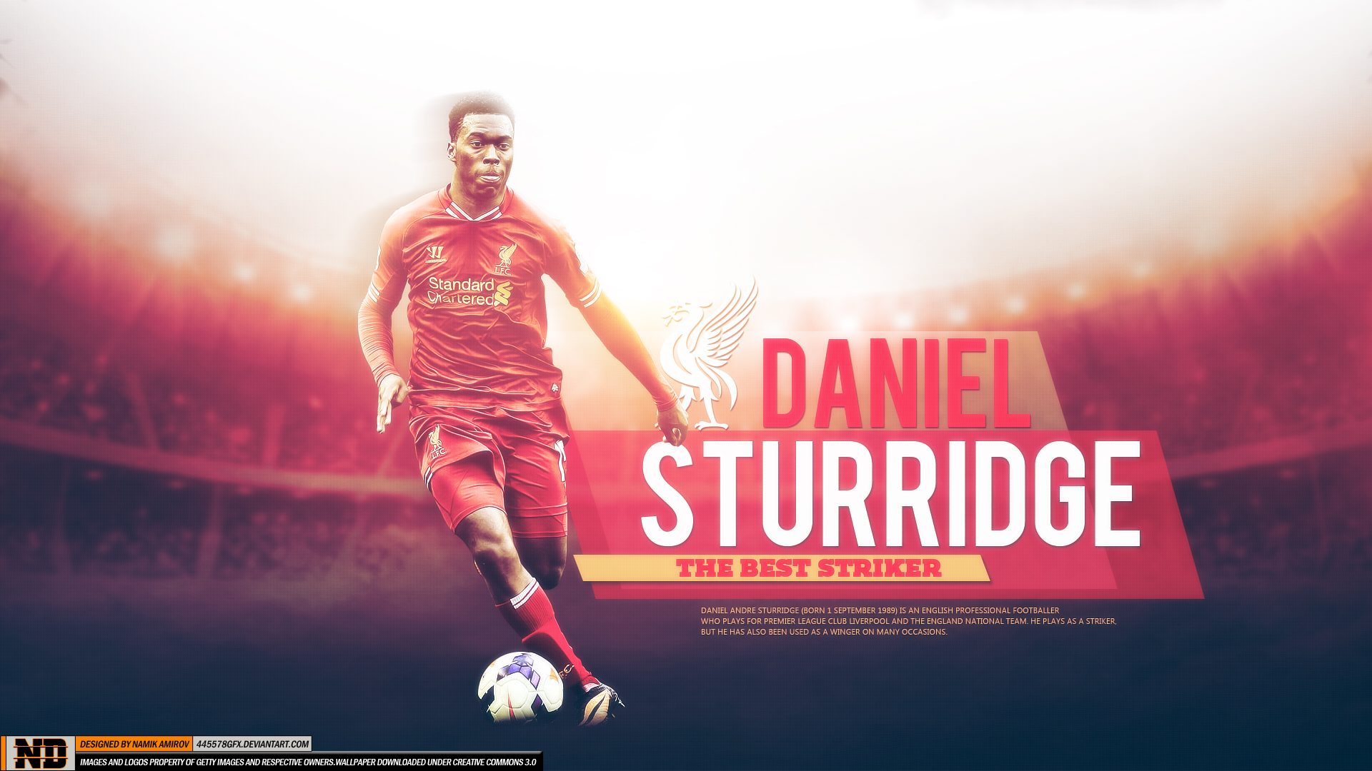 Daniel Sturridge Liverpool F C Soccer 1920x1080