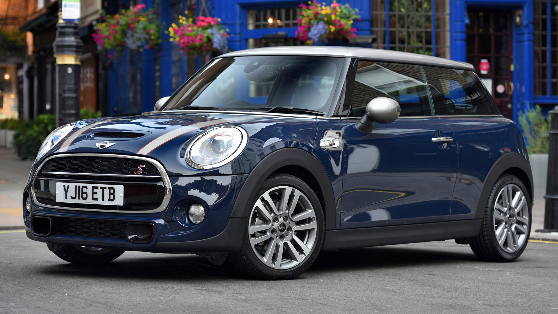 Blue Car Mini Cooper S 1920x1080