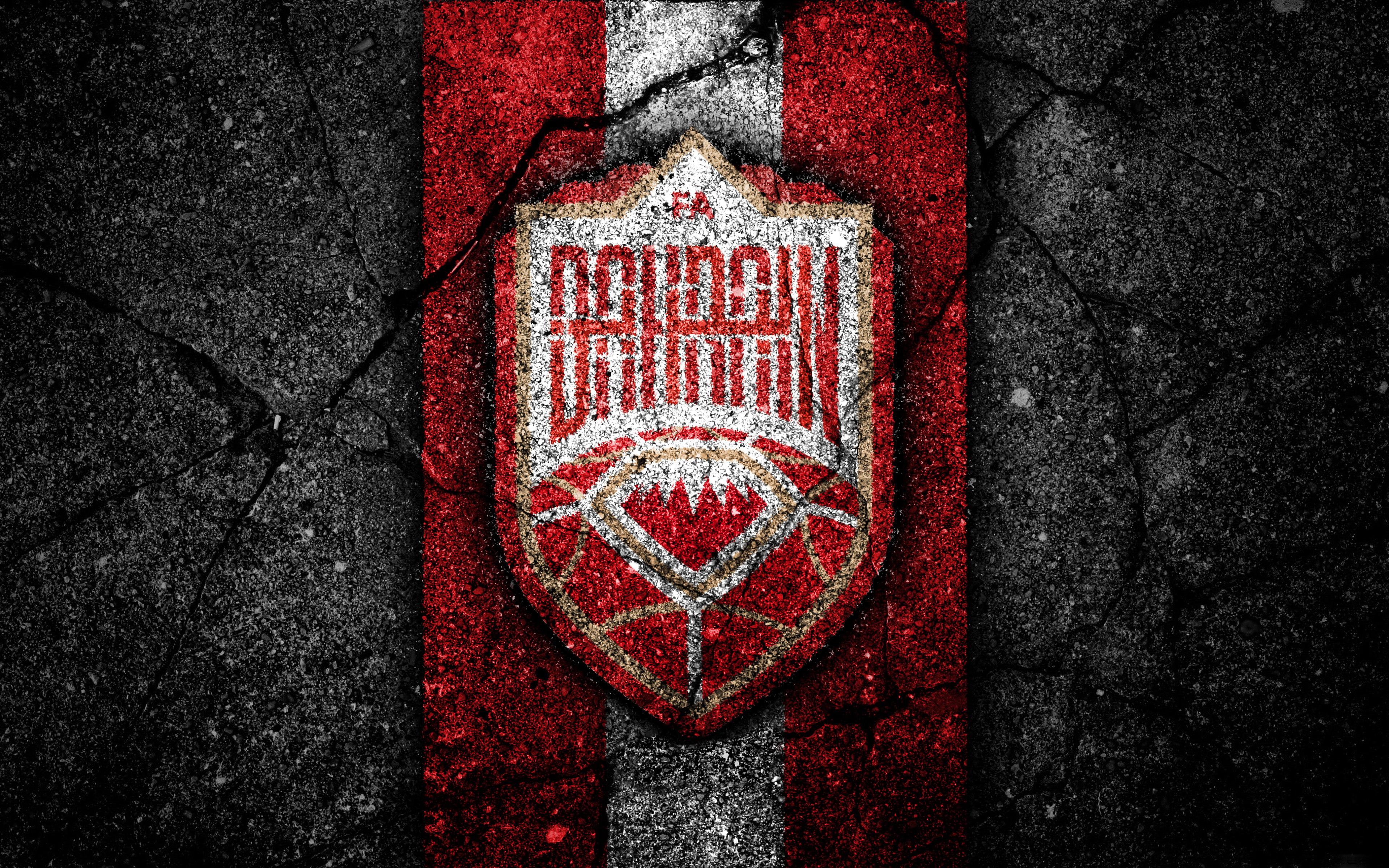 Bahrain Emblem Logo Soccer 3840x2400