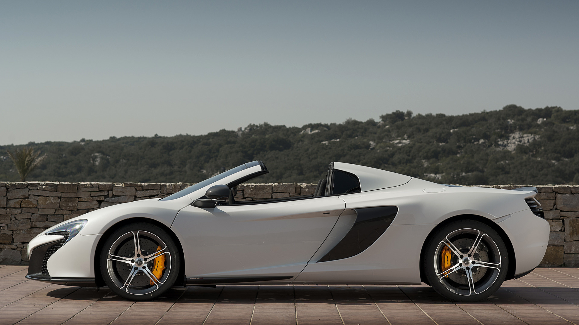 Mclaren 650s Spider Sport Car White Car 1920x1080