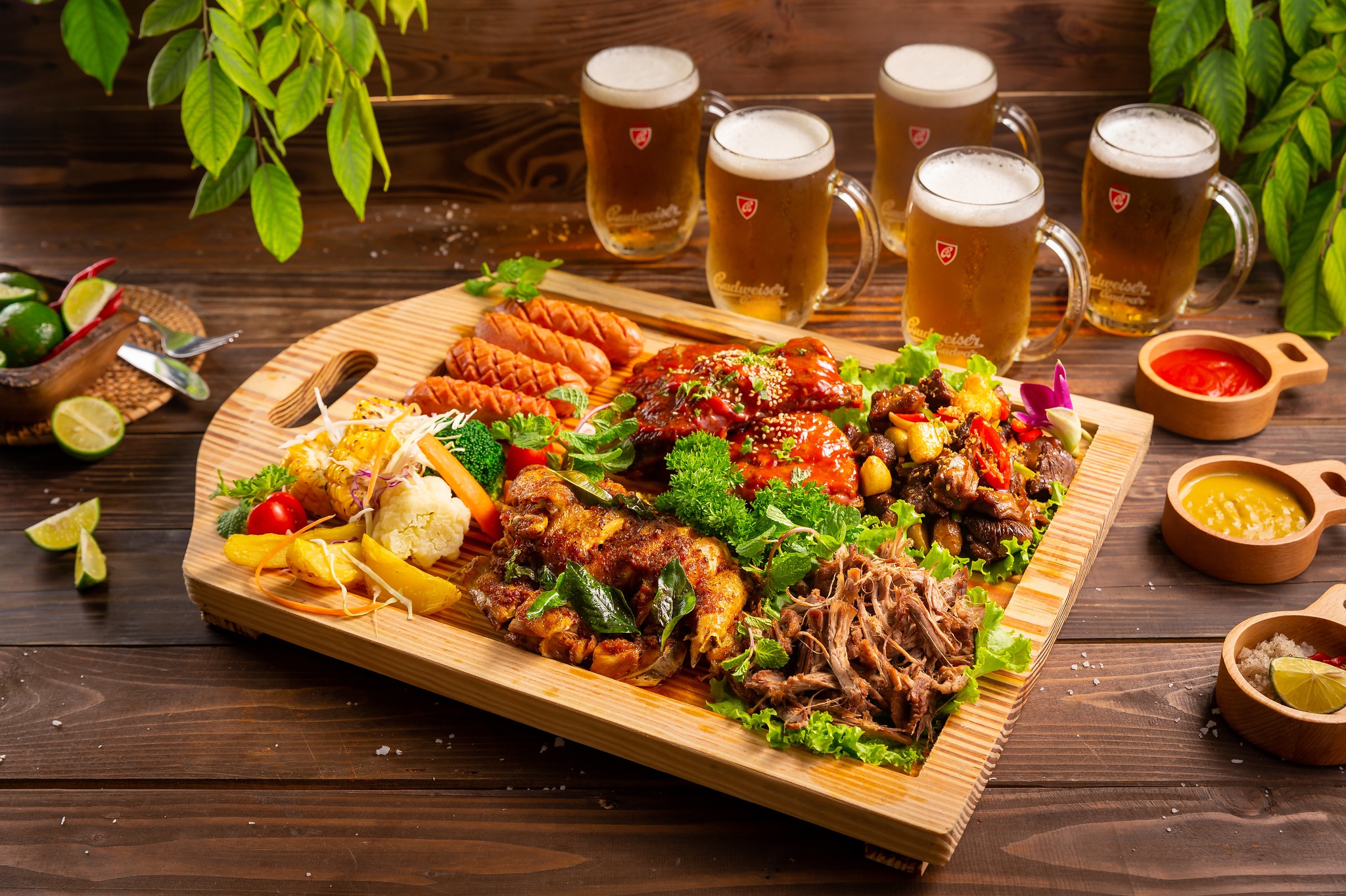 Alcohol Beer Drink Meat Sausage Still Life 2048x1365