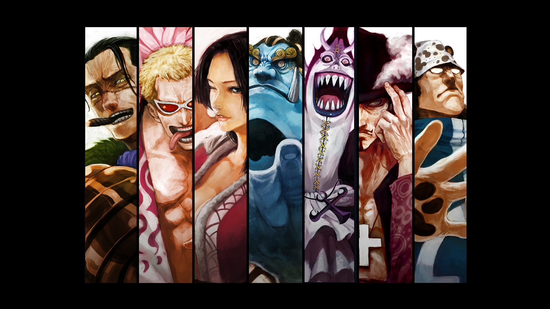 Boa Hancock Crocodile One Piece Donquixote Doflamingo Dracule Mihawk Franky One Piece Gekko Moriah J 1920x1080