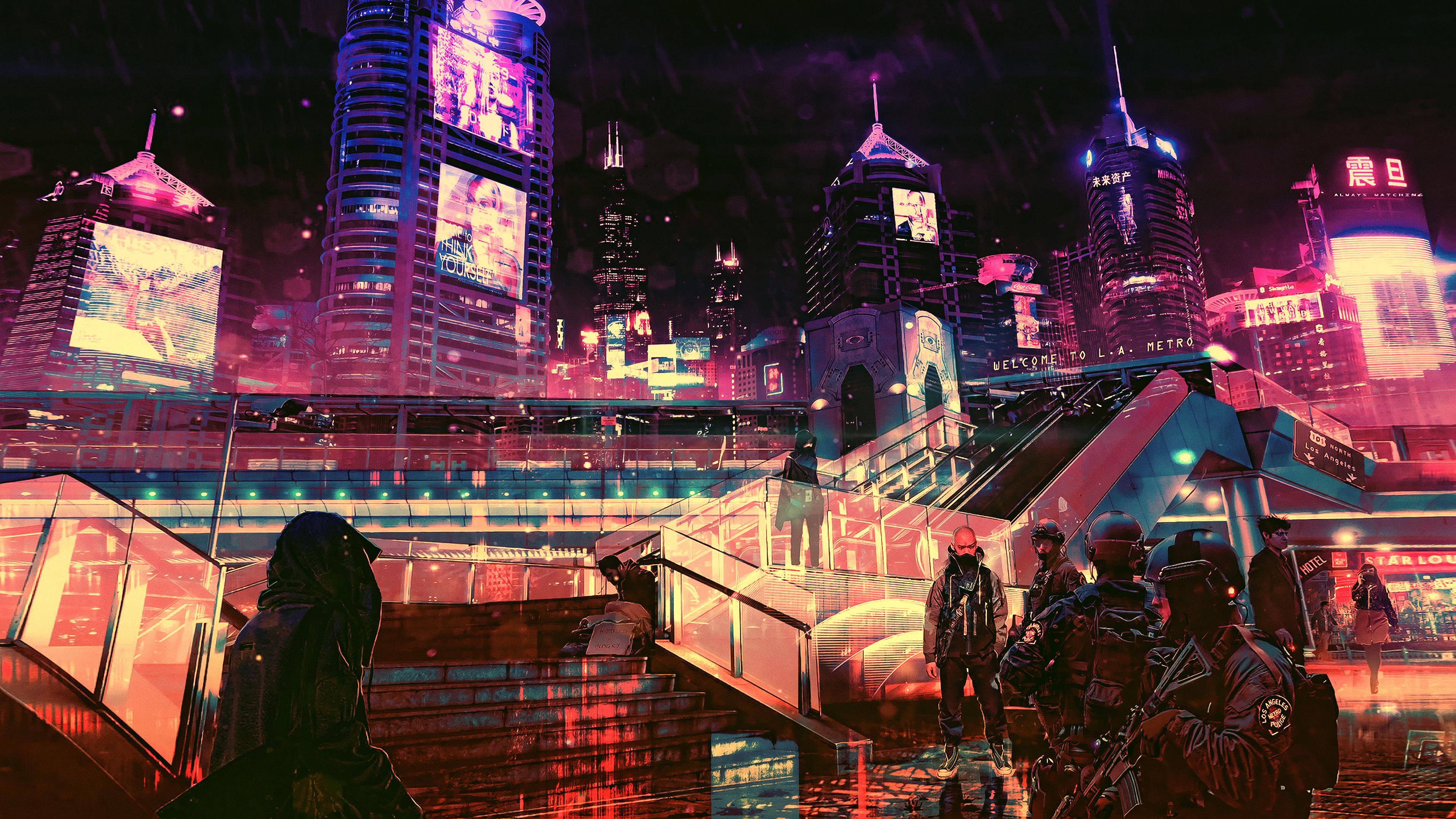 Cyberpunk Cyberpunk Cityscape Futuristic Futuristic City 3840x2160