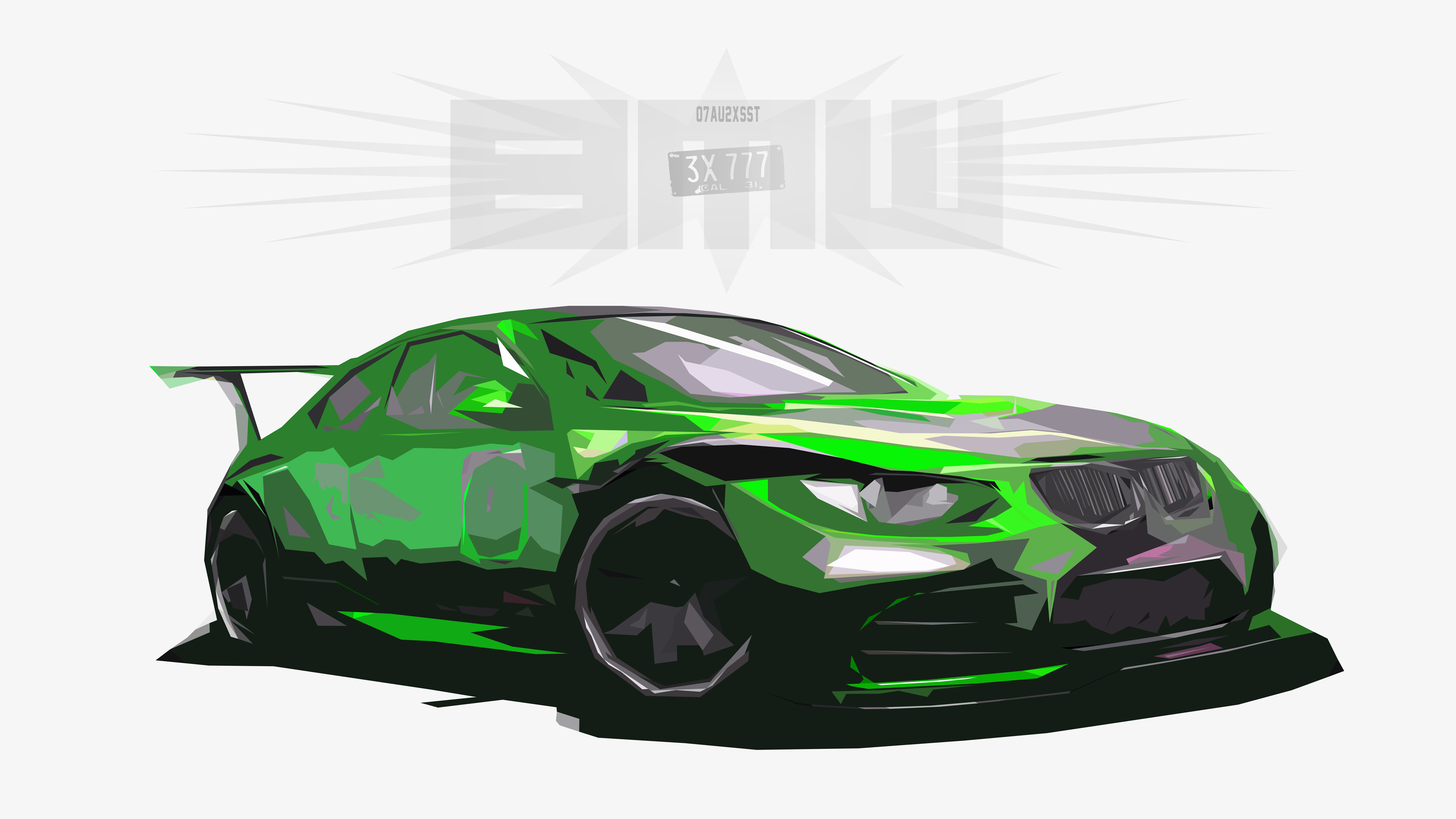 Artistic Bmw Car Digital Art Green Car Race Car Sport Car Vector 3000x1688