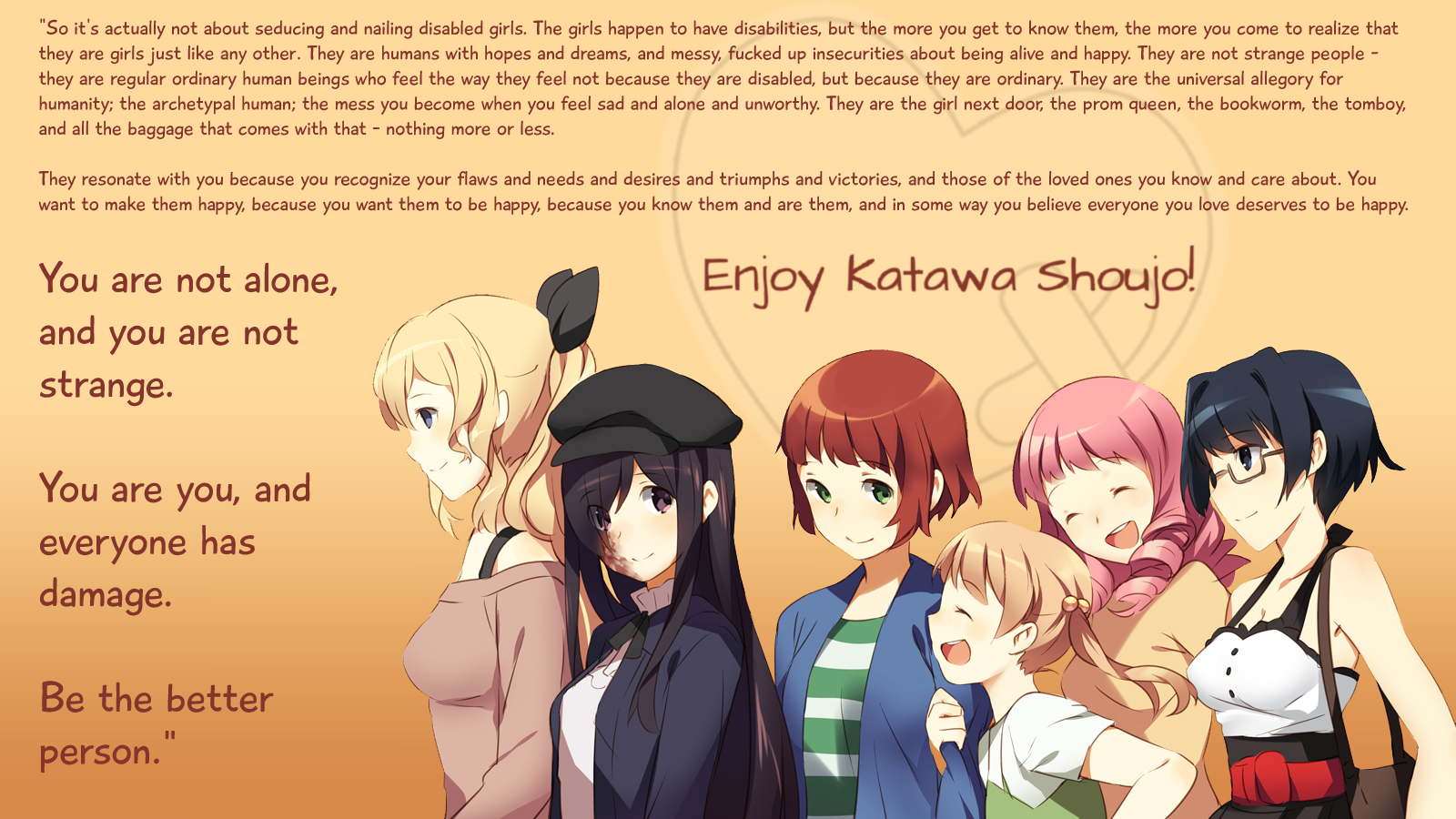 Anime Katawa Shoujo 1600x900
