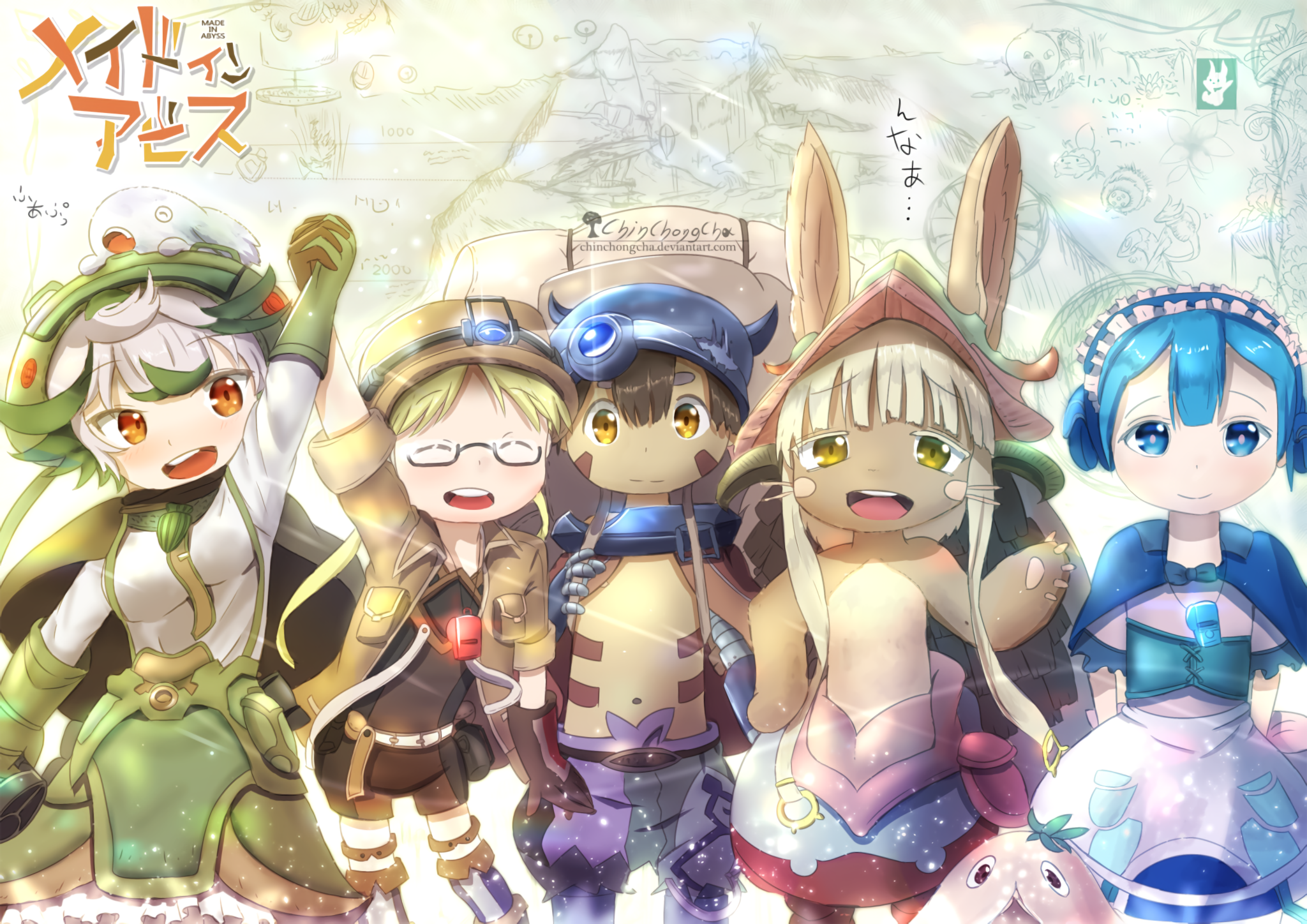 Made In Abyss Maruruk Made In Abyss Nanachi Made In Abyss Prushka Made In Abyss Regu Made In Abyss R 2048x1448