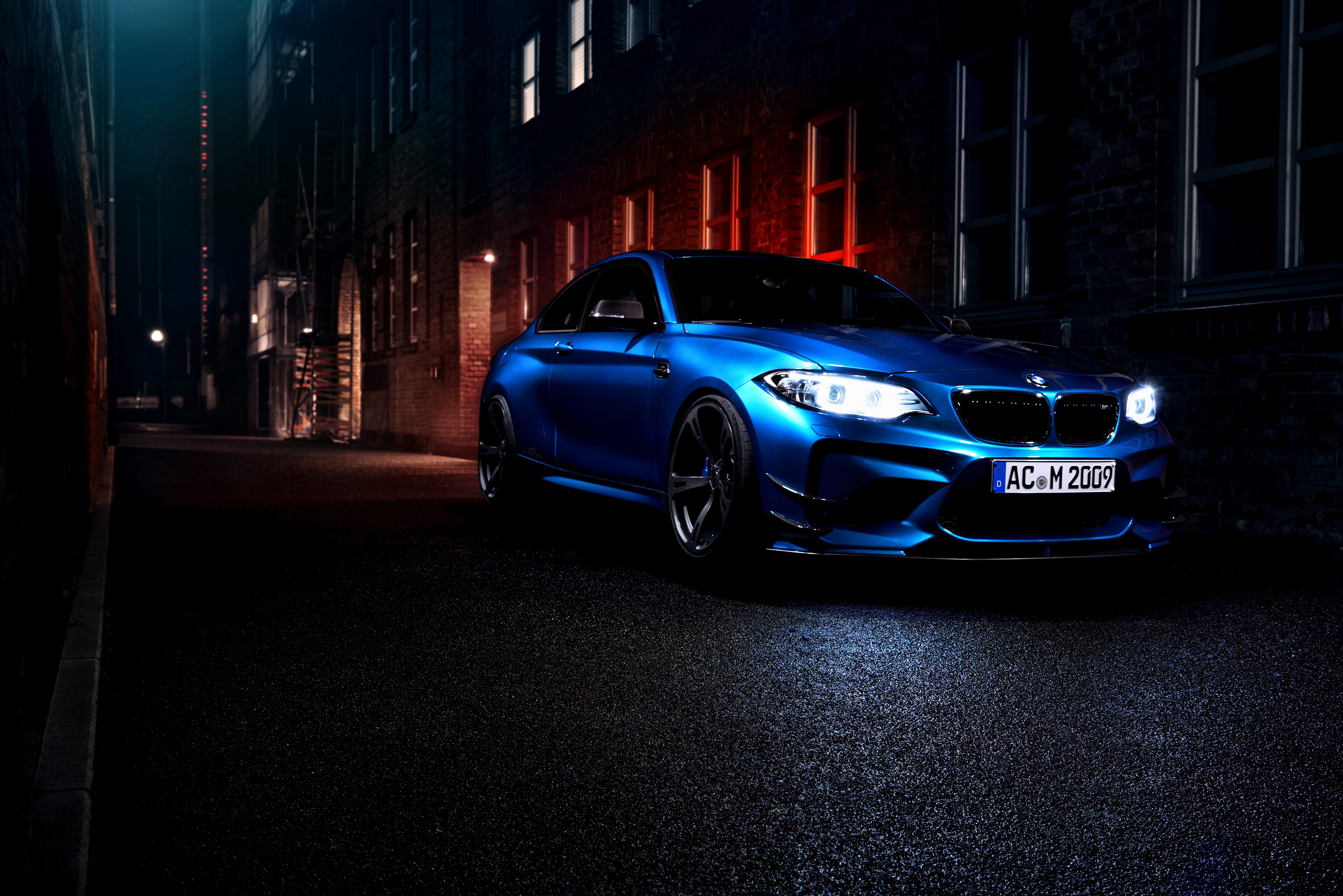 Bmw Bmw M2 Blue Car Car Luxury Car Night Vehicle 4096x2734