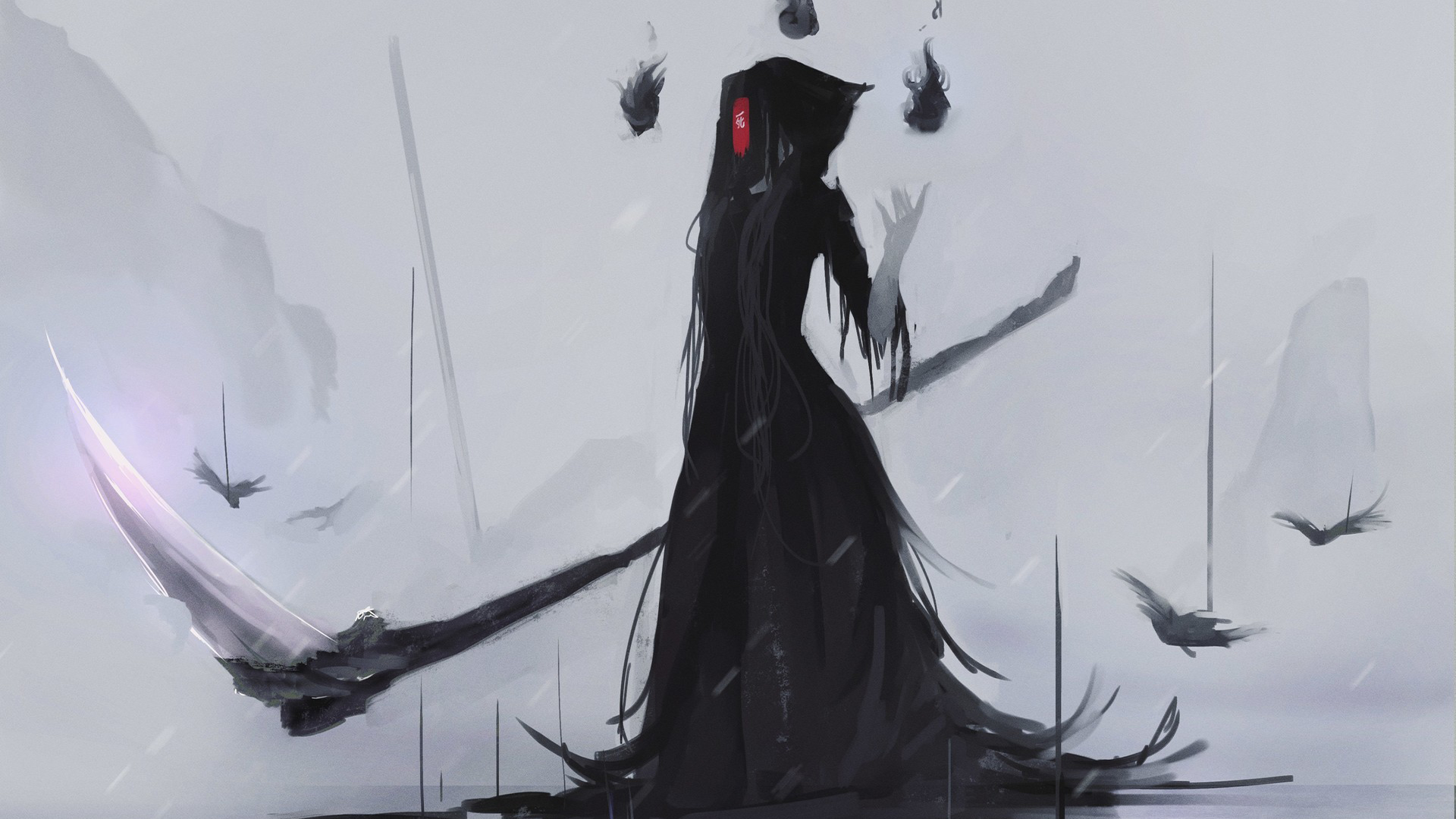 anime grim reaper female