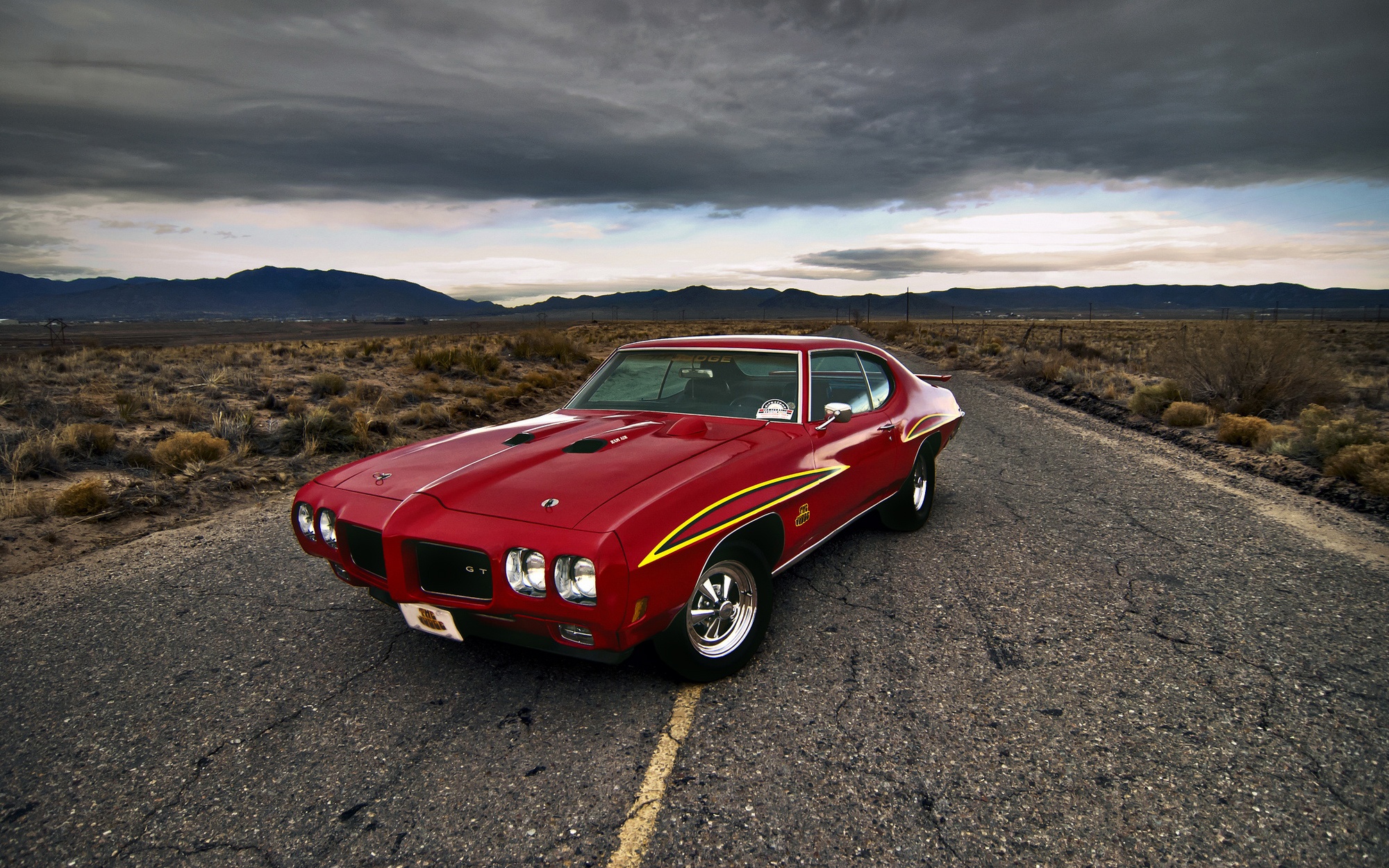 Muscle Car Pontiac Gto Red Car 2000x1250