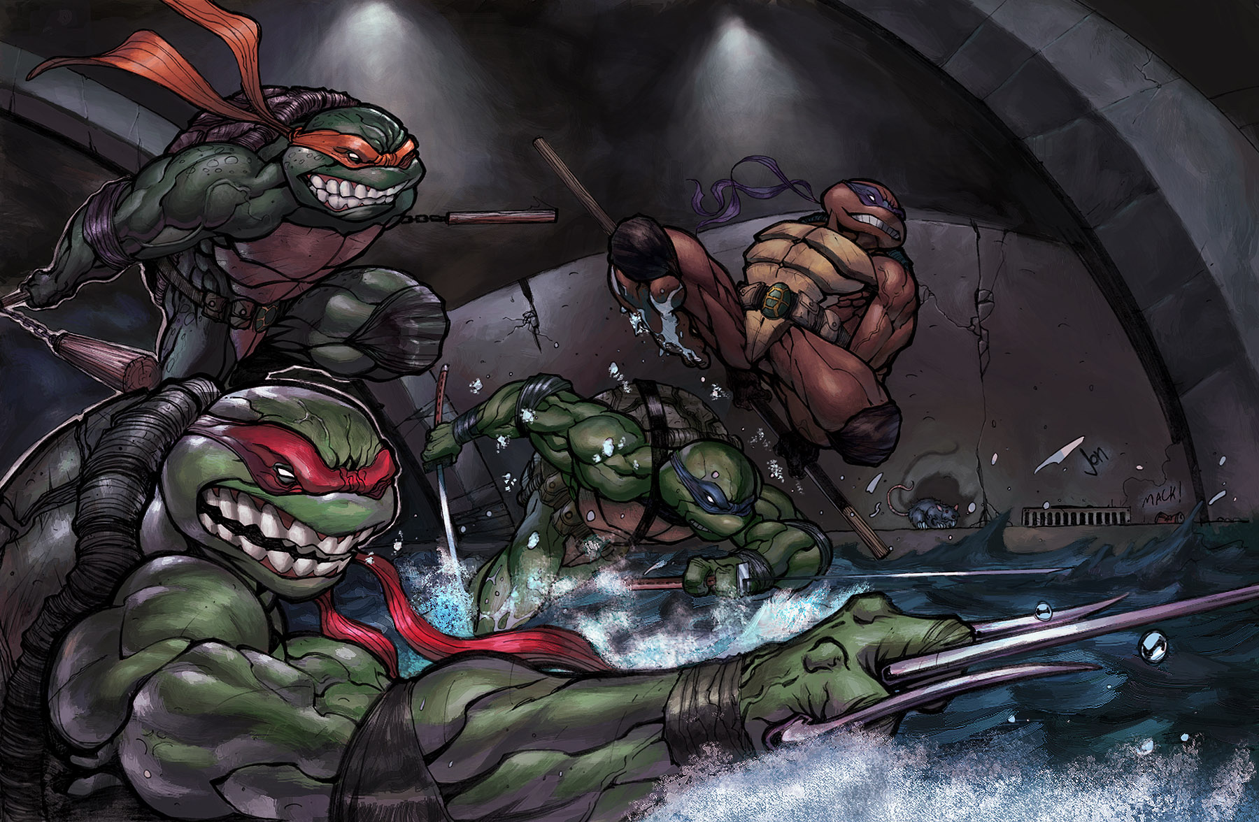 Donatello Tmnt Leonardo Tmnt Michelangelo Tmnt Raphael Tmnt Turtle 1800x1176