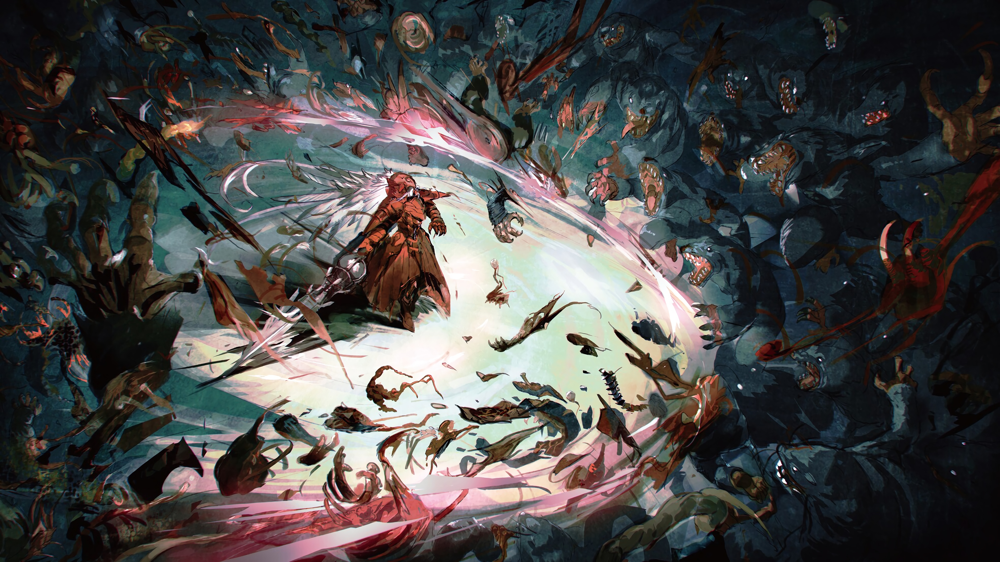 Demon Monster Overlord Anime Shalltear Bloodfallen 3840x2160
