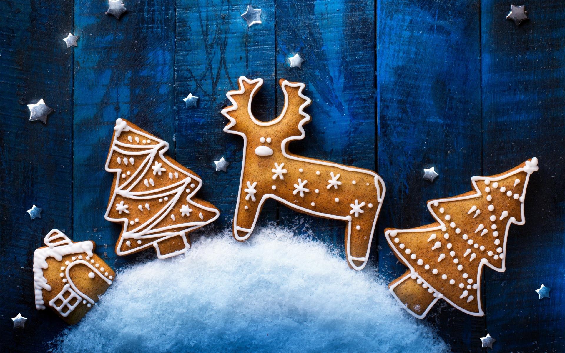 Christmas Christmas Tree Cookie Gingerbread Reindeer 1920x1200