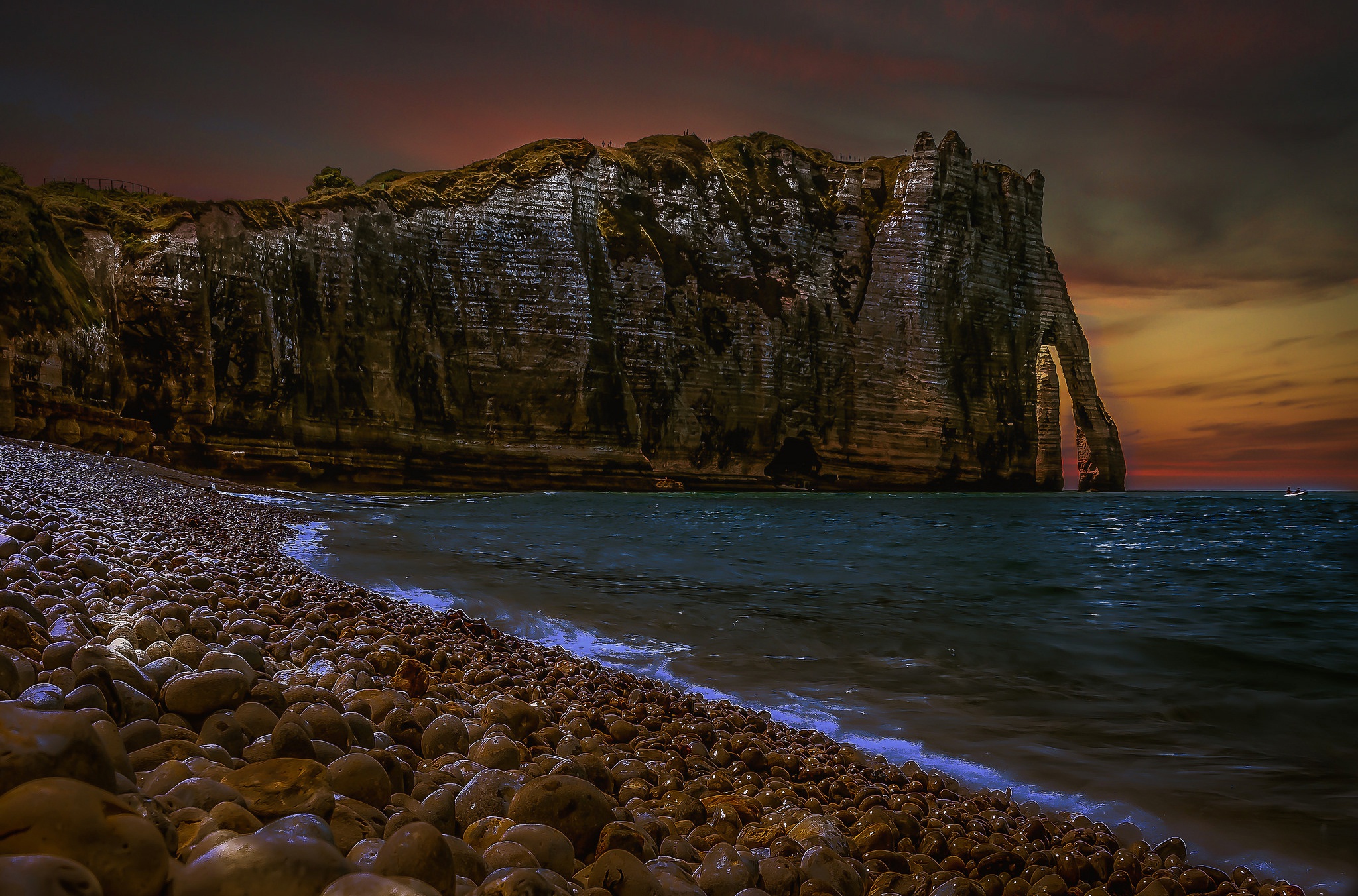 Arch Cliff Coast Nature Ocean Stone 2048x1352