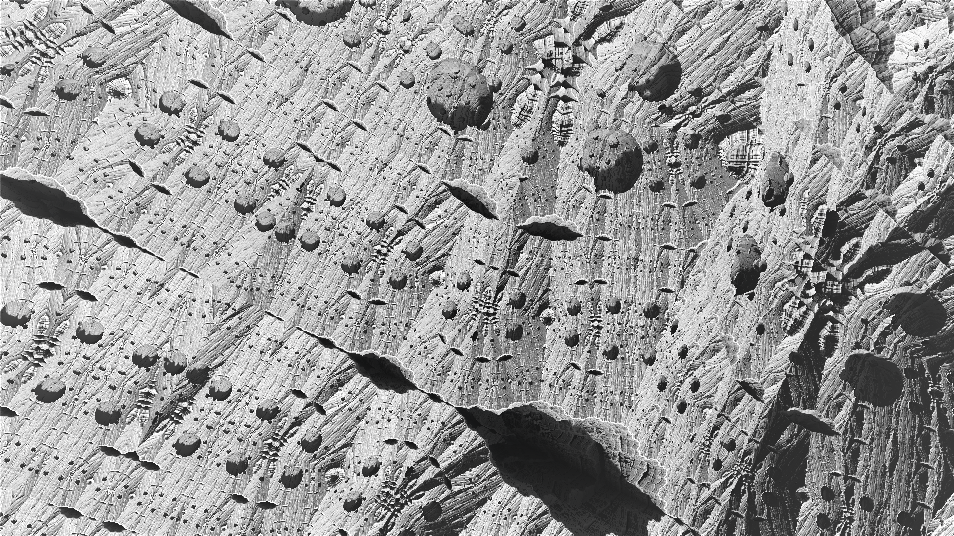 3d Abstract Artistic Crater Digital Art Fractal Gray Mandelbulb 3d Rock 1920x1080