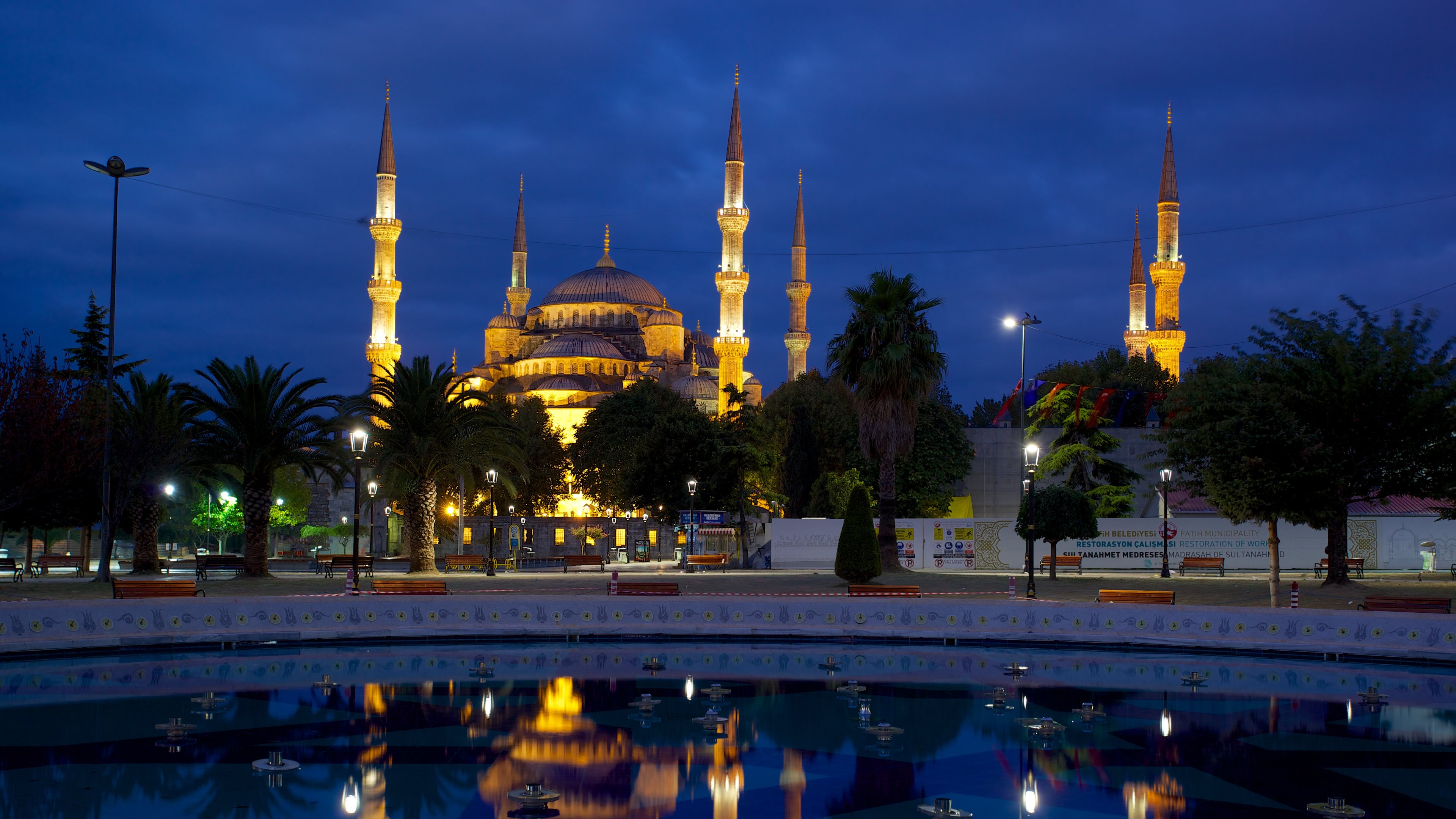 Islam Mosque Night 3840x2160