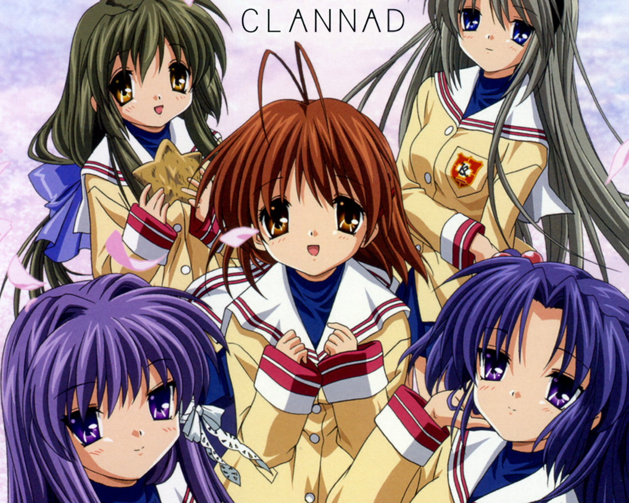 Fuuko Ibuki Kotomi Ichinose Kyou Fujibayashi Nagisa Furukawa Tomoyo Sakagami 1280x1024