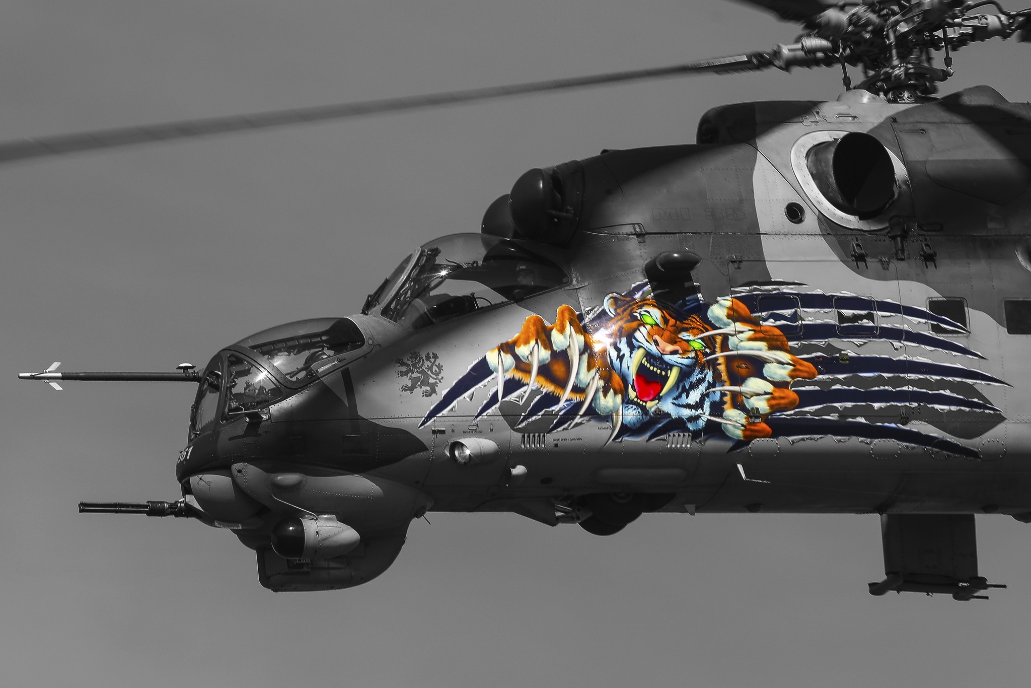 Aircraft Attack Helicopter Helicopter Mil Mi 35 2048x1366