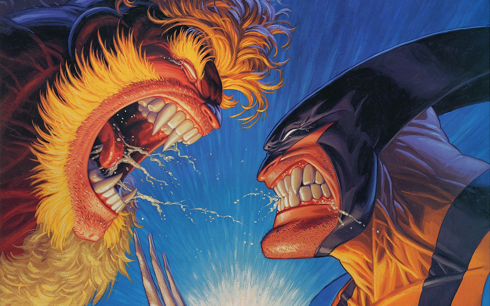 Comic Sabertooth Superhero Wolverine 1680x1050