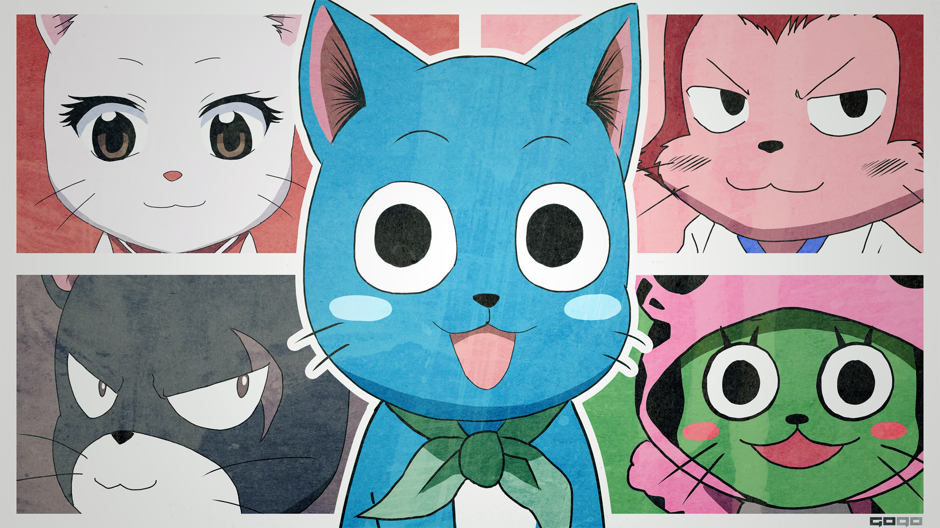 Charles Fairy Tail Frosch Fairy Tail Happy Fairy Tail Lector Fairy Tail Panther Lily Fairy Tail 1920x1080