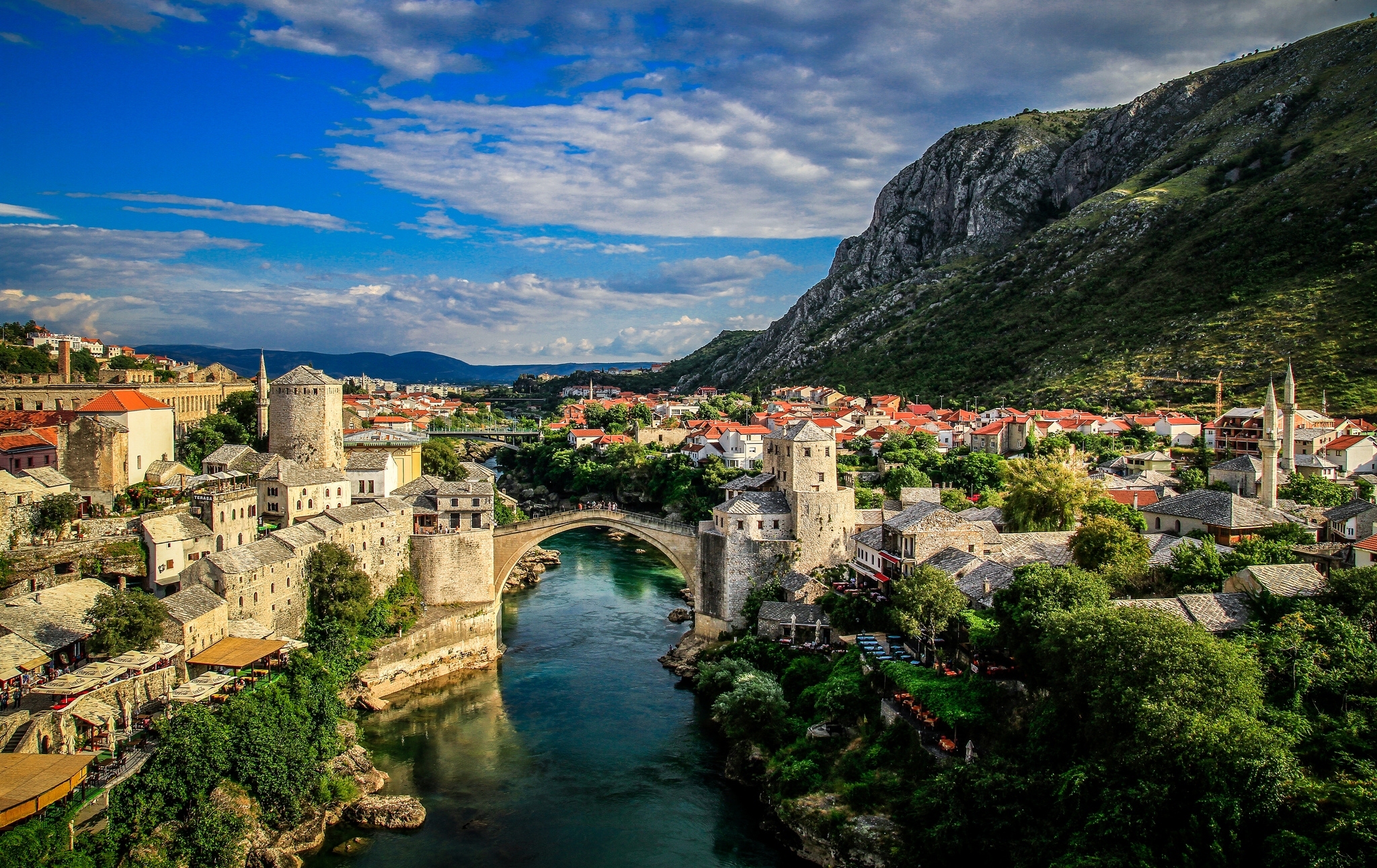 Bosnia And Herzegovina Bridge City Mostar 2048x1291