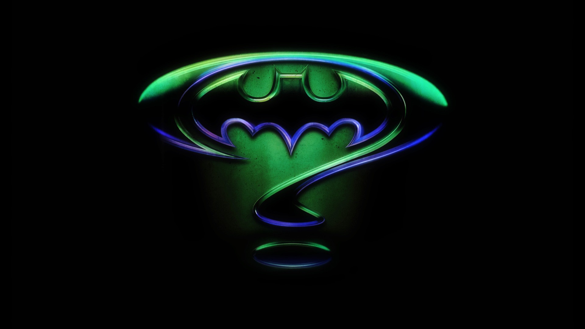 Batman Symbol Riddler Symbol 1920x1080