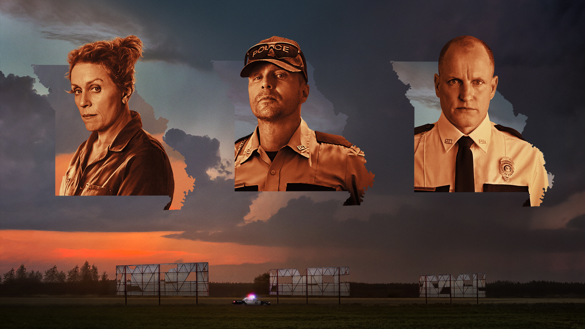 Frances Mcdormand Sam Rockwell Woody Harrelson 1920x1080