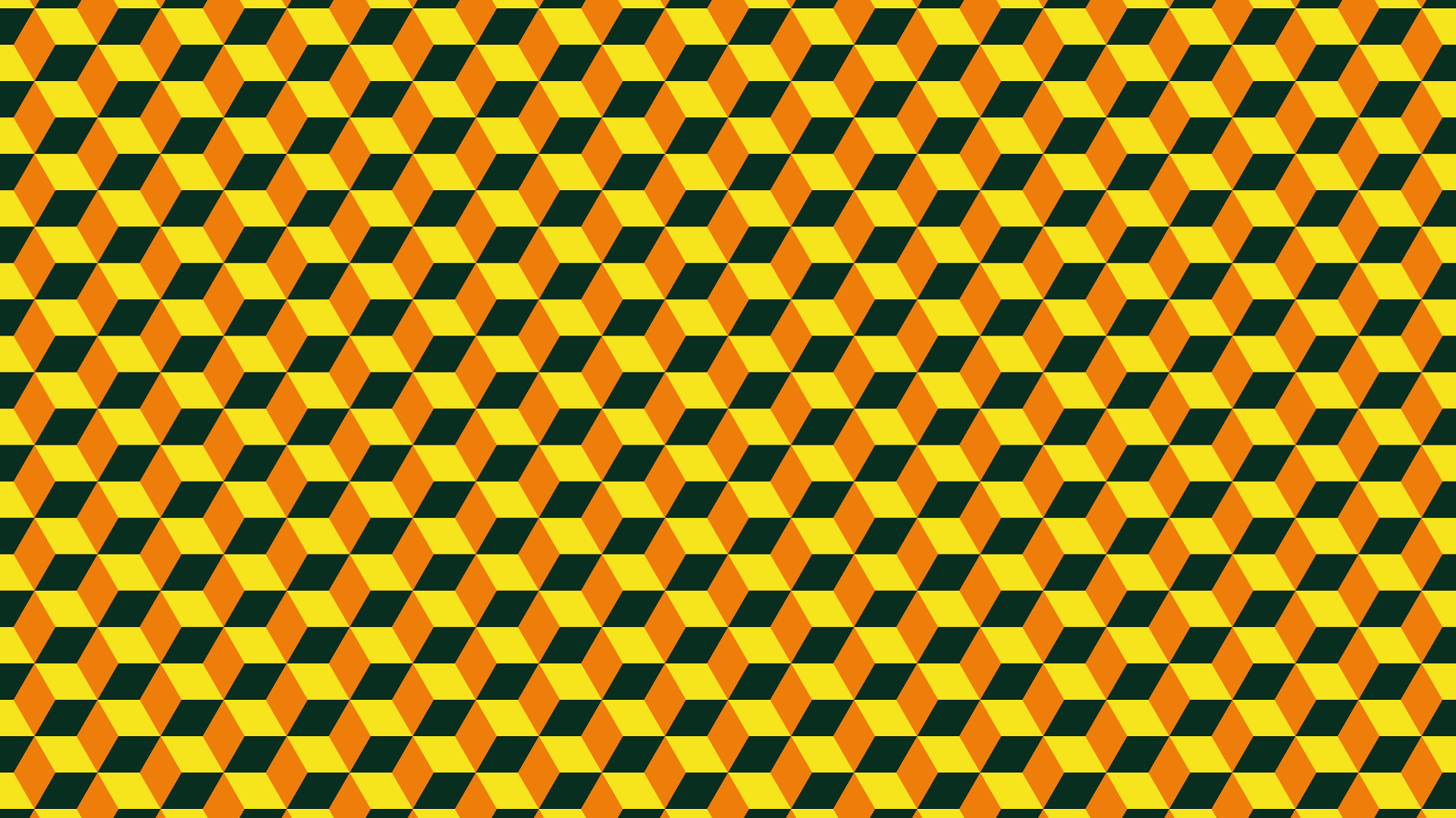 Artistic Digital Art Geometry Pattern Square Yellow 1920x1080