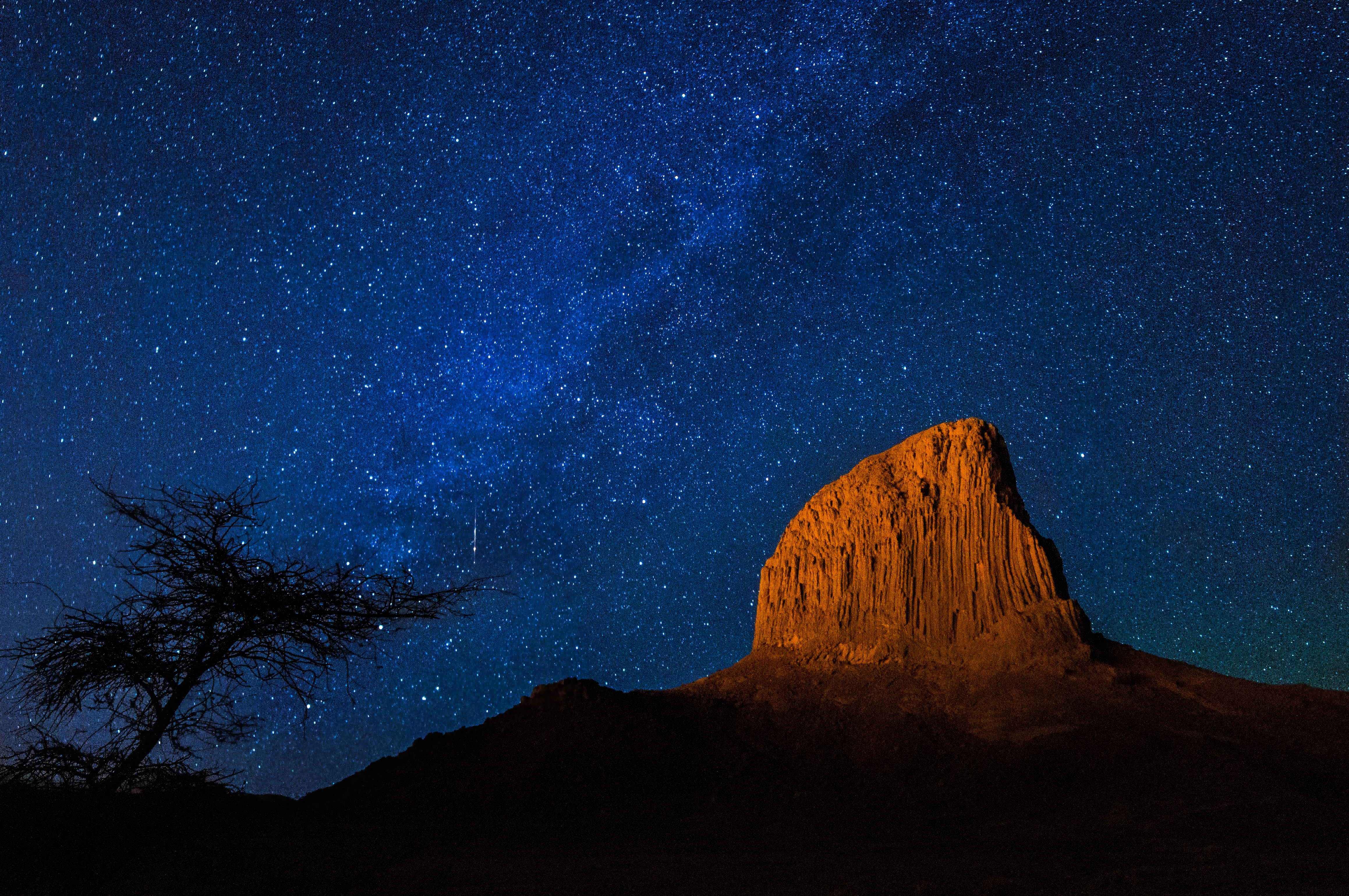 Africa Algeria Desert Hoggar Mountains Milky Way Mountain Sahara Sky Stars Tassili N 039 Ajjer 4634x3079