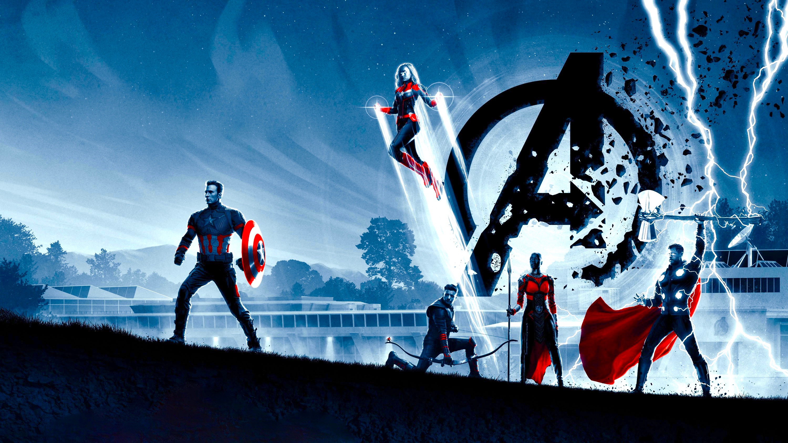 Ant Man Avengers Avengers Endgame Captain America Captain Marvel Hawkeye Okoye Marvel Comics Thor 3000x1688