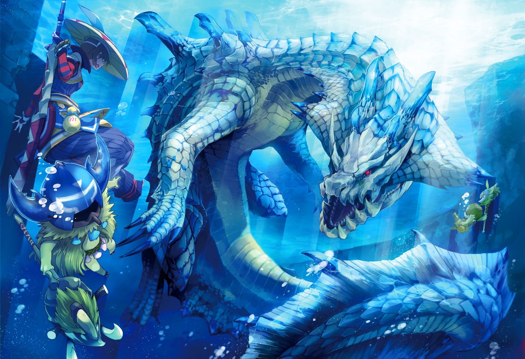 Creature Lagiacrus Monster Hunter Water 2000x1371