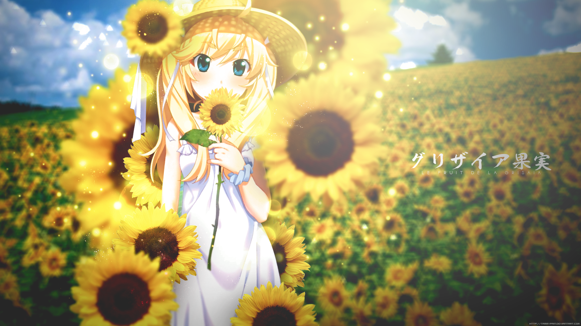 Grisaia No Kajitsu Michiru Matsushima Sunflower 1920x1080