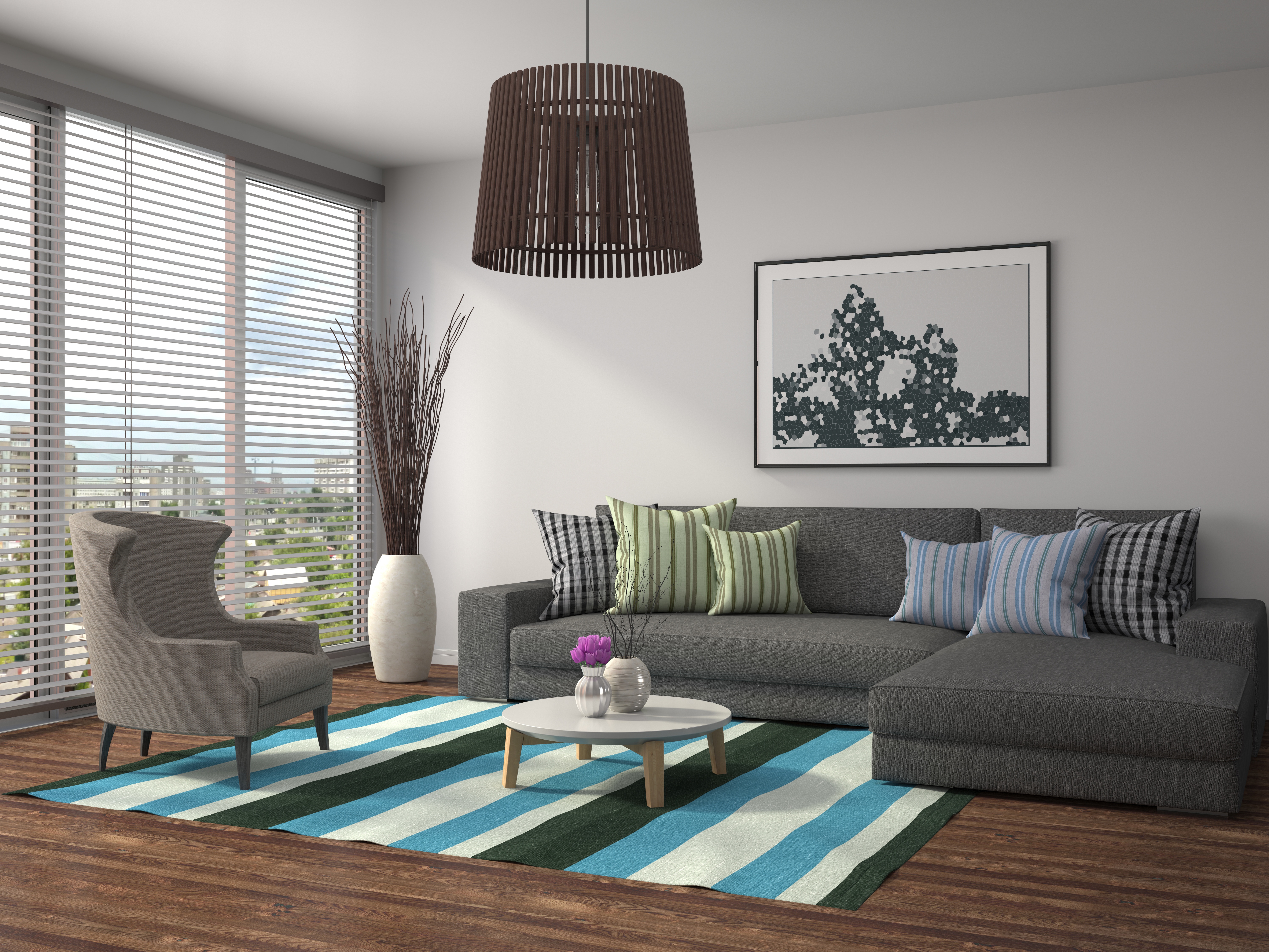 Furniture Living Room Room Sofa 6000x4500