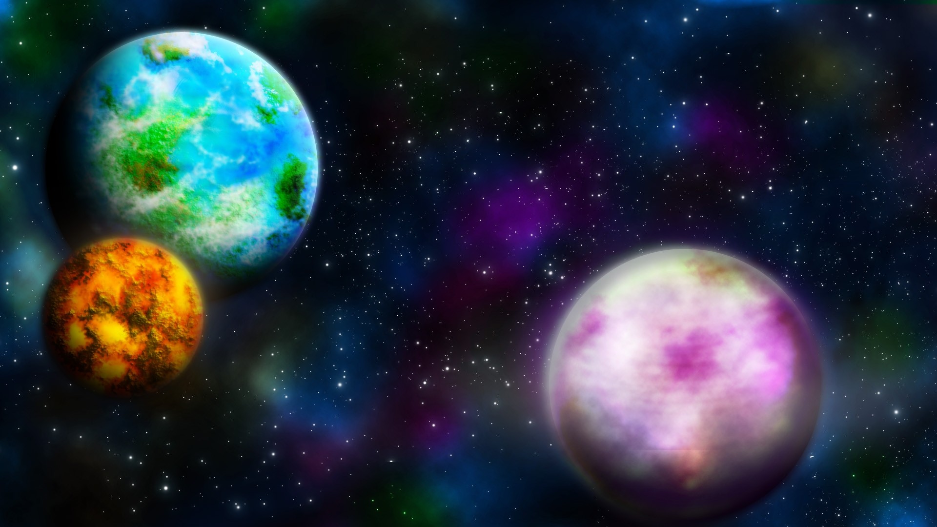 Sci Fi Planets 1920x1080