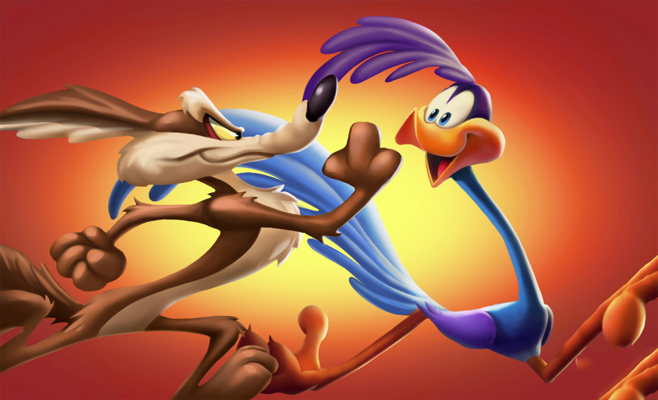 Looney Tunes Road Runner Wile E Coyote 2100x1277