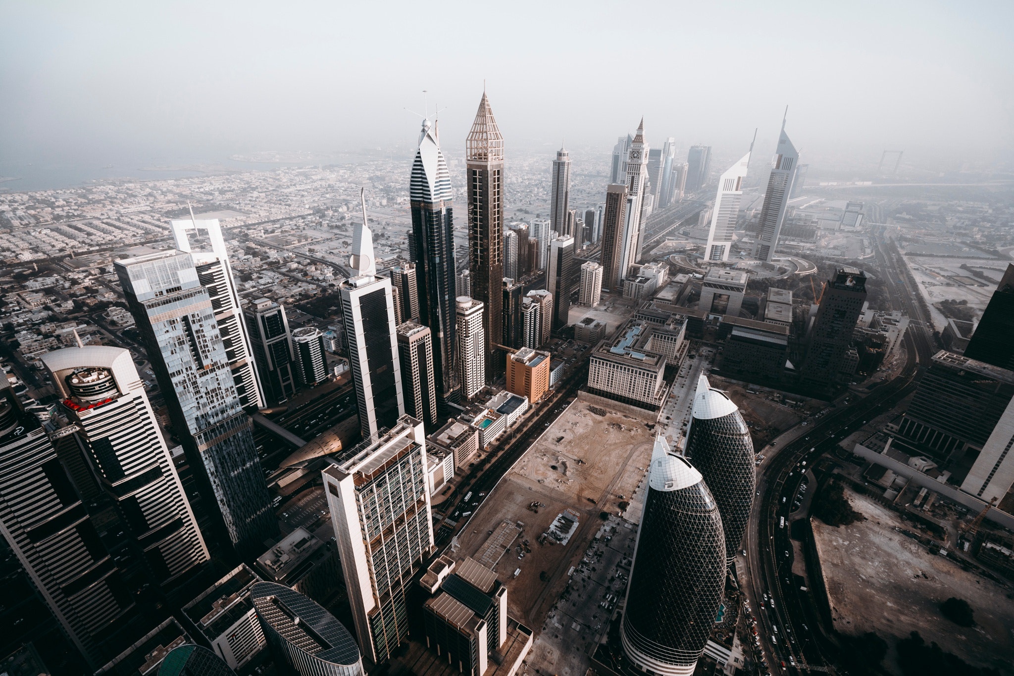 Cityscape Dubai Skyscraper United Arab Emirates 2048x1366