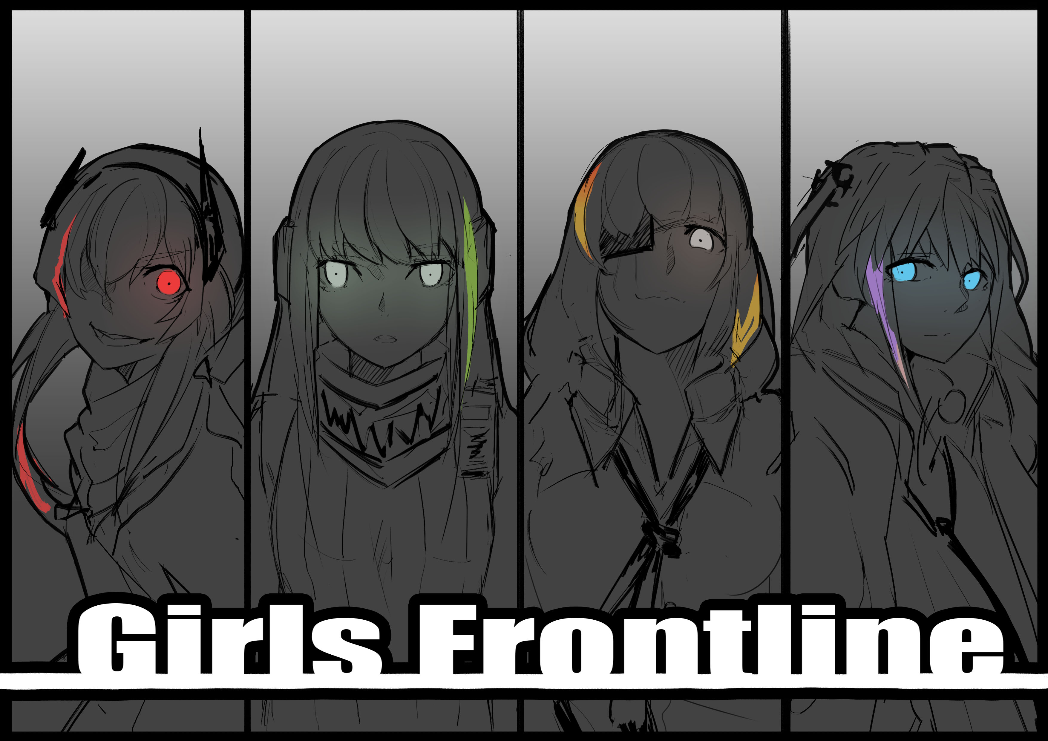 Ar15 Girls Frontline Eye Patch M16a1 Girls Frontline M4 Sopmod Ii Girls Frontline M4a1 Girls Frontli 3508x2480