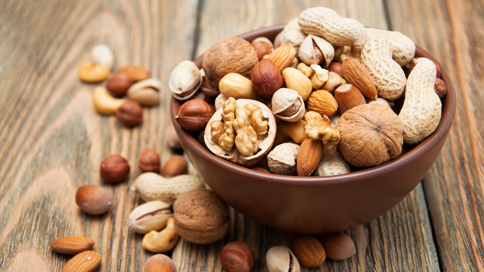 Almond Nut Peanut Pistachio Walnut 1920x1080