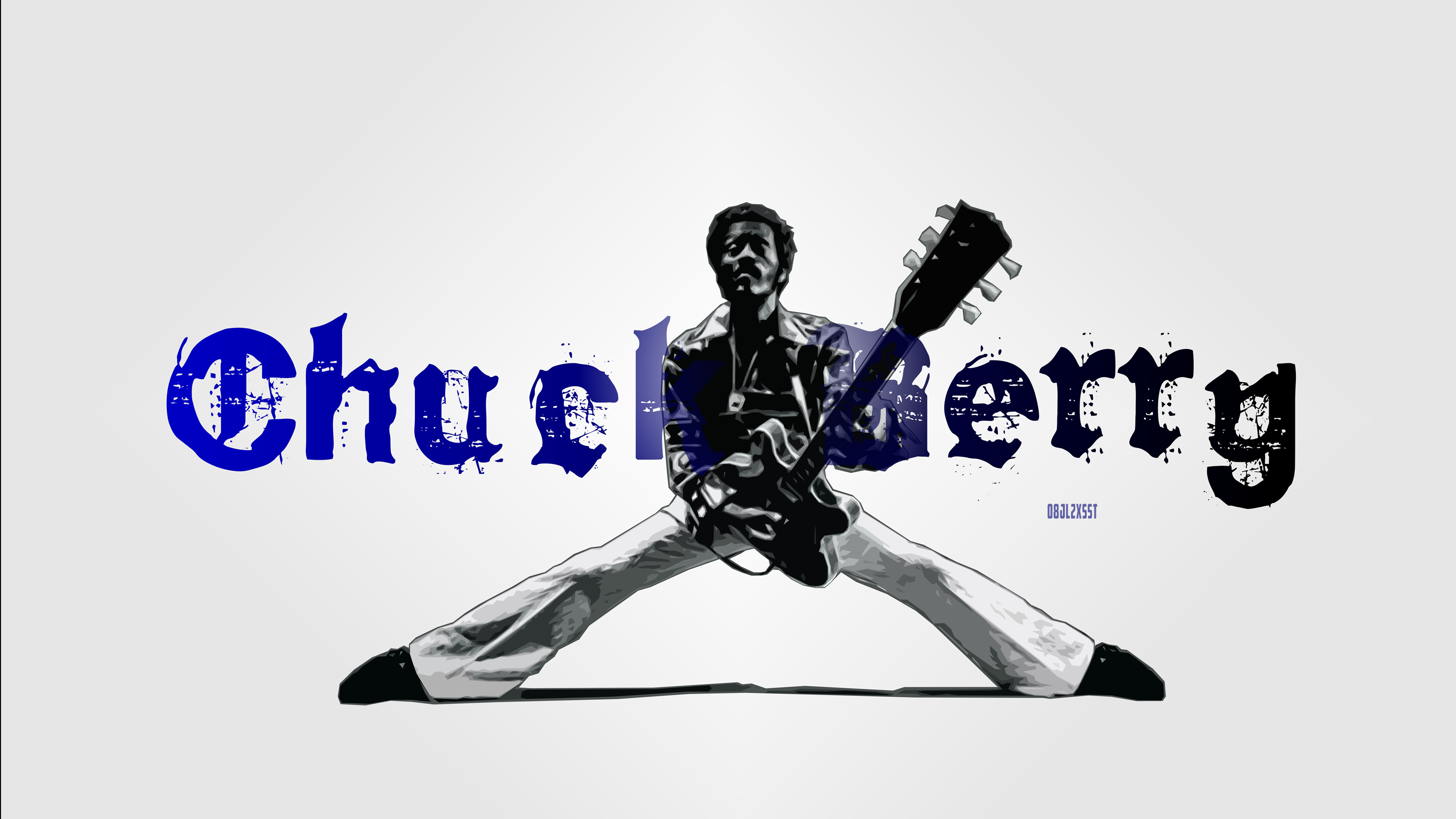 Artistic Chuck Berry Guitar Guitarist Music Musician Rock Amp Roll Singer 3000x1688