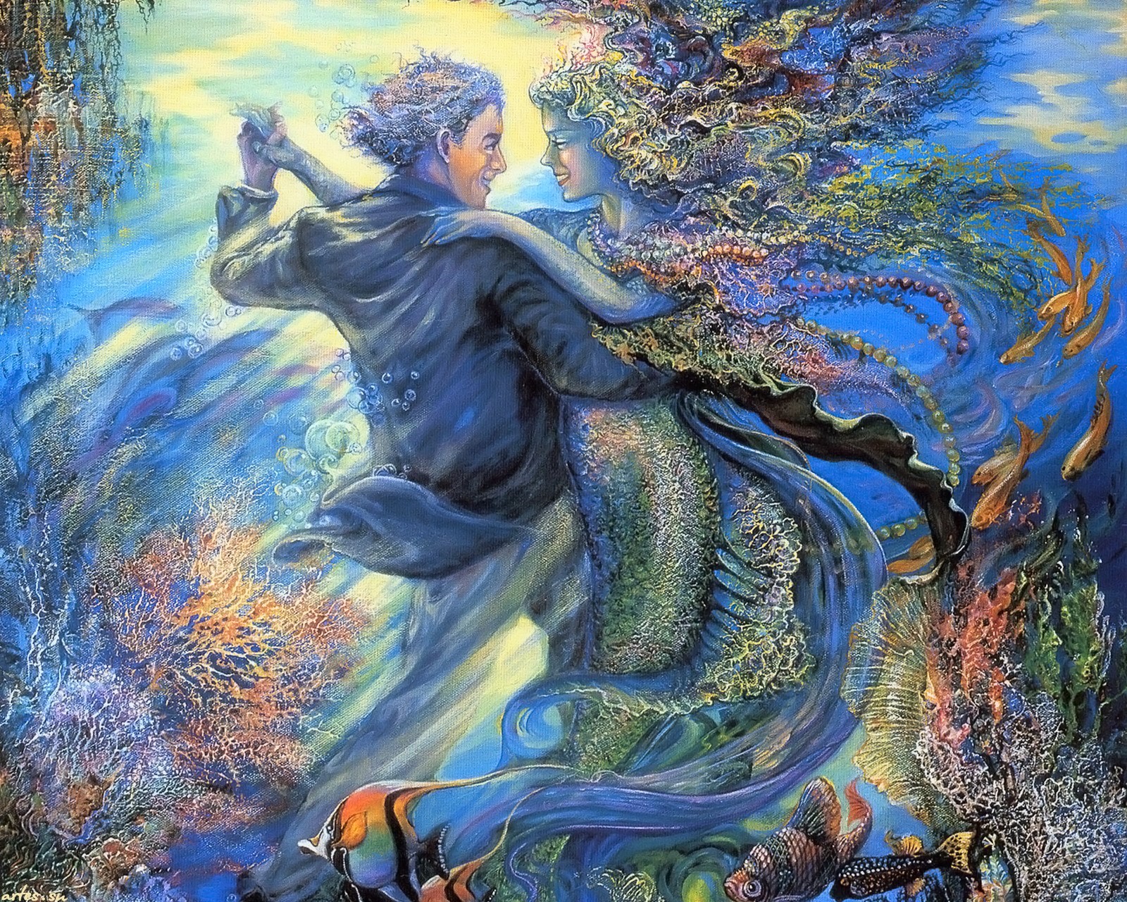 Artistic Fantasy Mermaid Painting 1600x1280